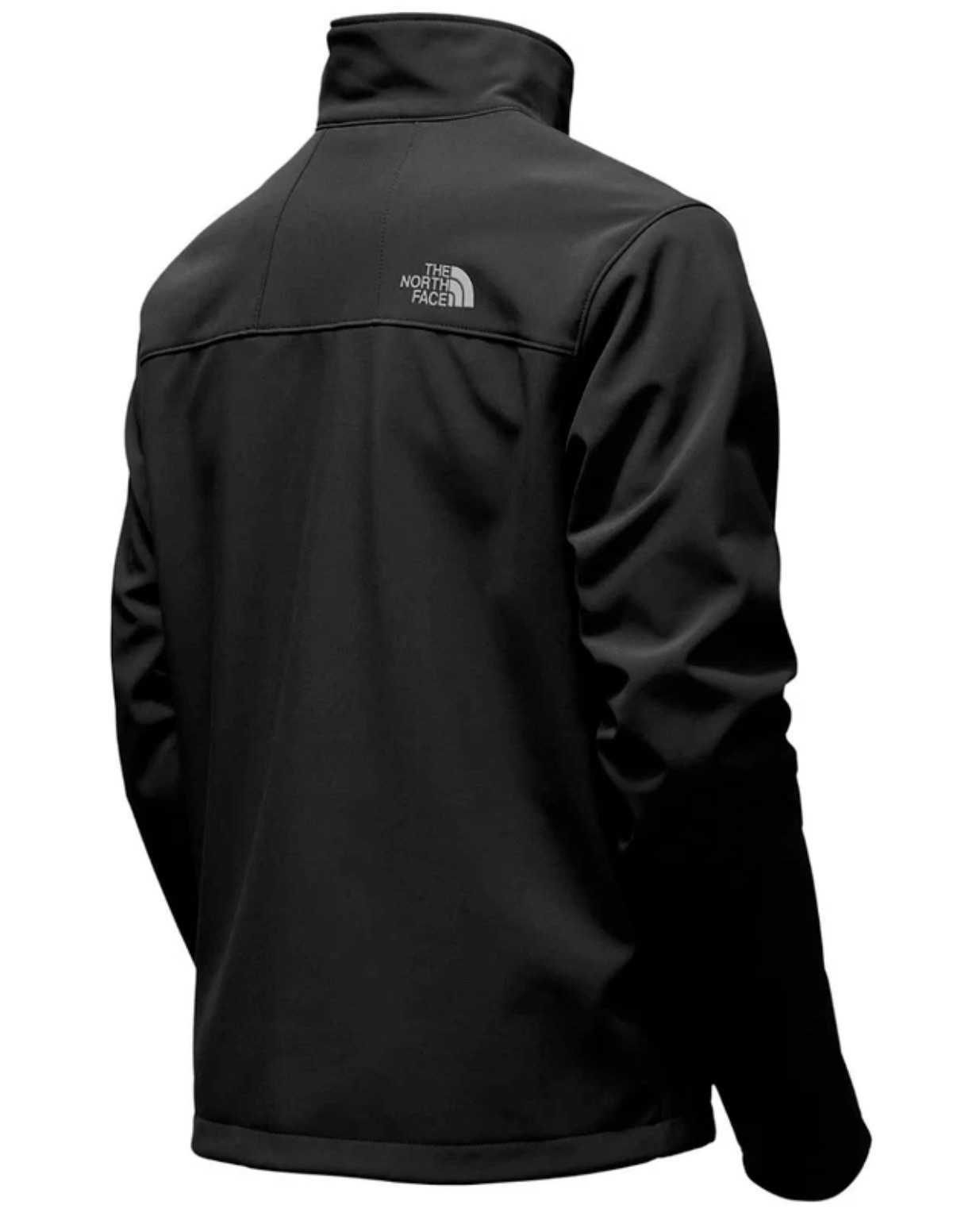 The North Face Men’s Black Full Zip Softshell Jacket L Stand-Up Logo