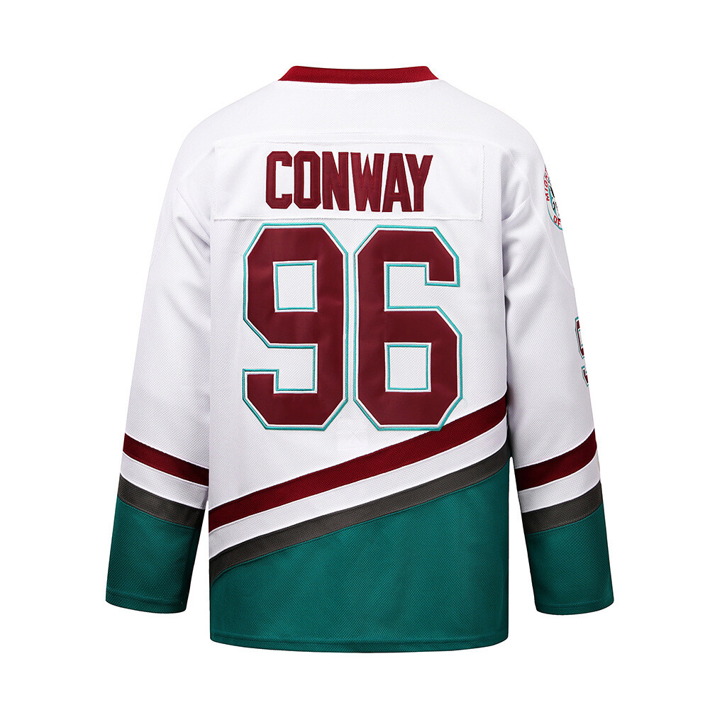 Customize Mighty Ducks Jersey 96 Conway 99 Banks 66 BOMBAY 44 Reed Hockey Jersey