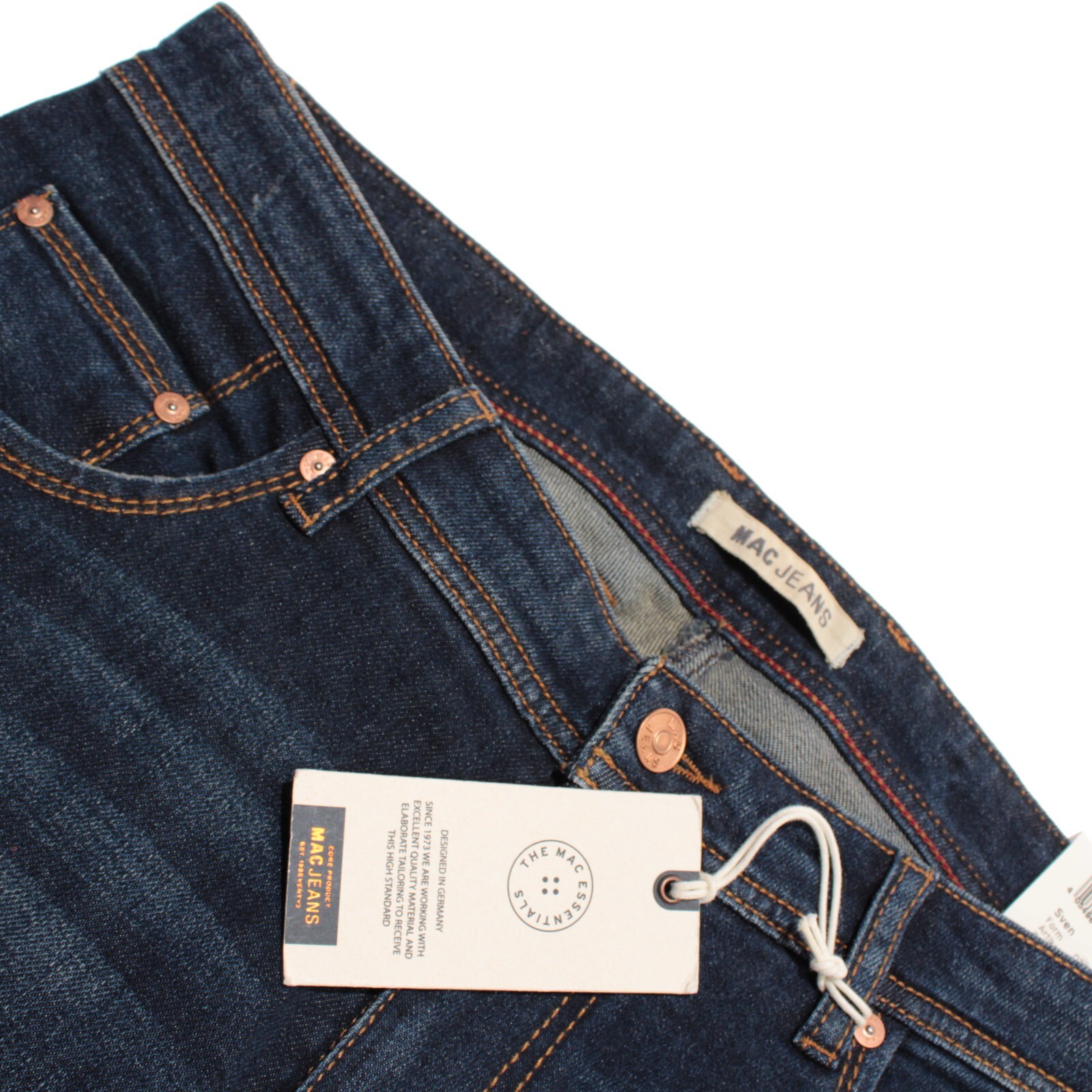 Mac Jeans NWT Workout Denim Jeans Size 36 US Sven in Blue Cotton Blend