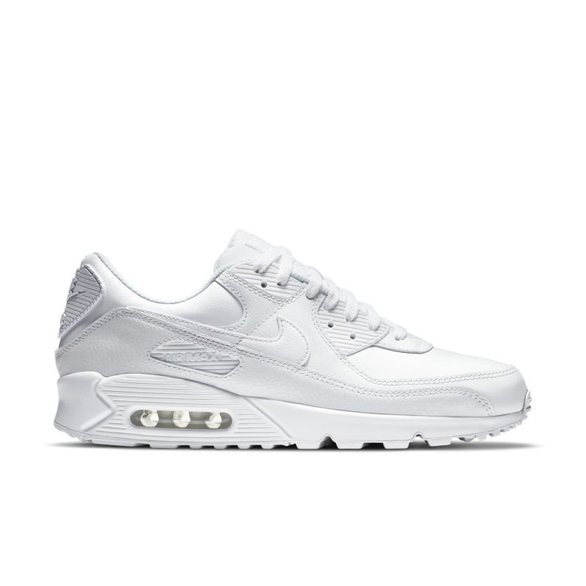 Nike Air Max 90 Leather Triple White OG CZ5594-100 sz 8 Men’s Retro Running
