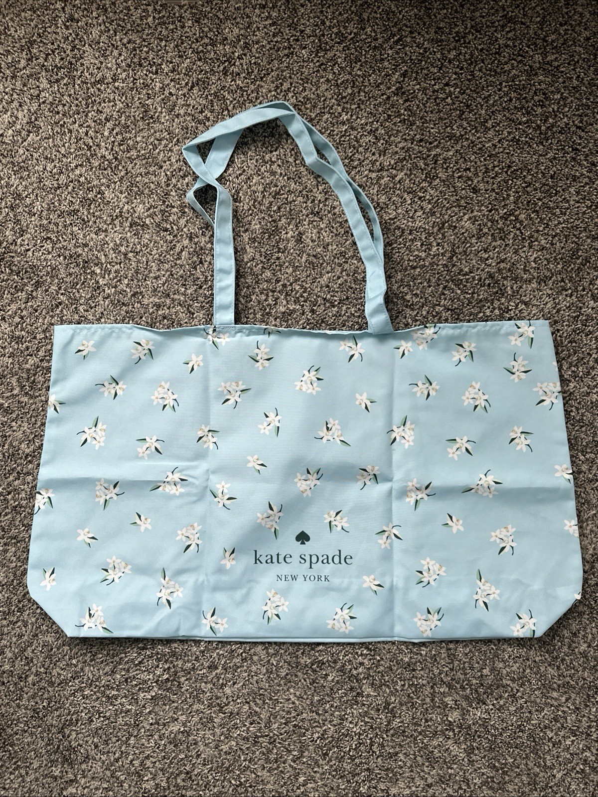 Kate Spade Canvas Re-usable Bags NEW Lot Of 2 Totes 24 1/2” Long 14” High