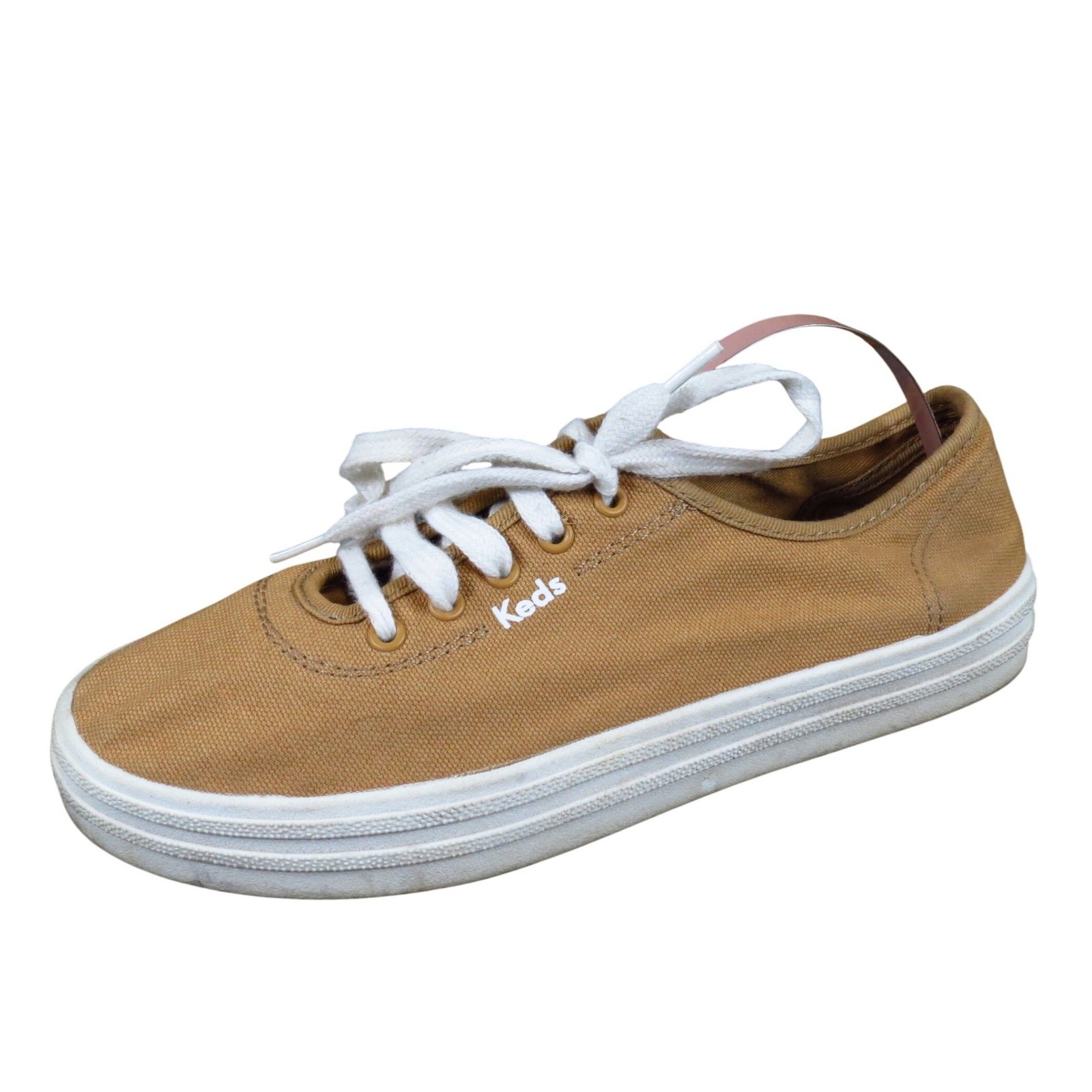 Keds Breezie Women Sneakers Size 6 Walking Everyday Mustard Yellow Canvas Shoe