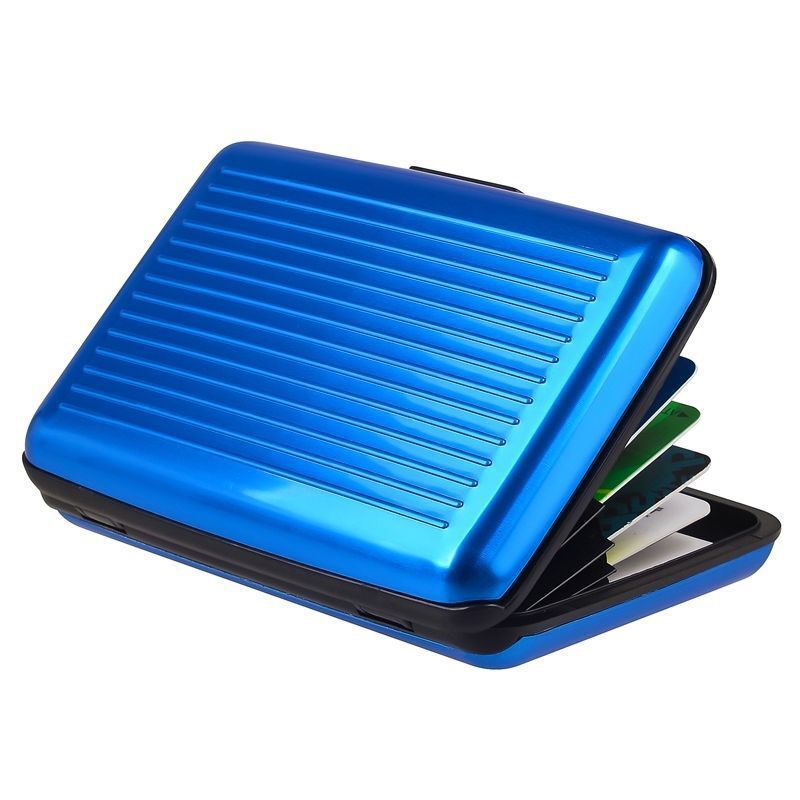 Men Women Waterproof Security Wallet Aluminum Metal Pocket Case Box Card Holder