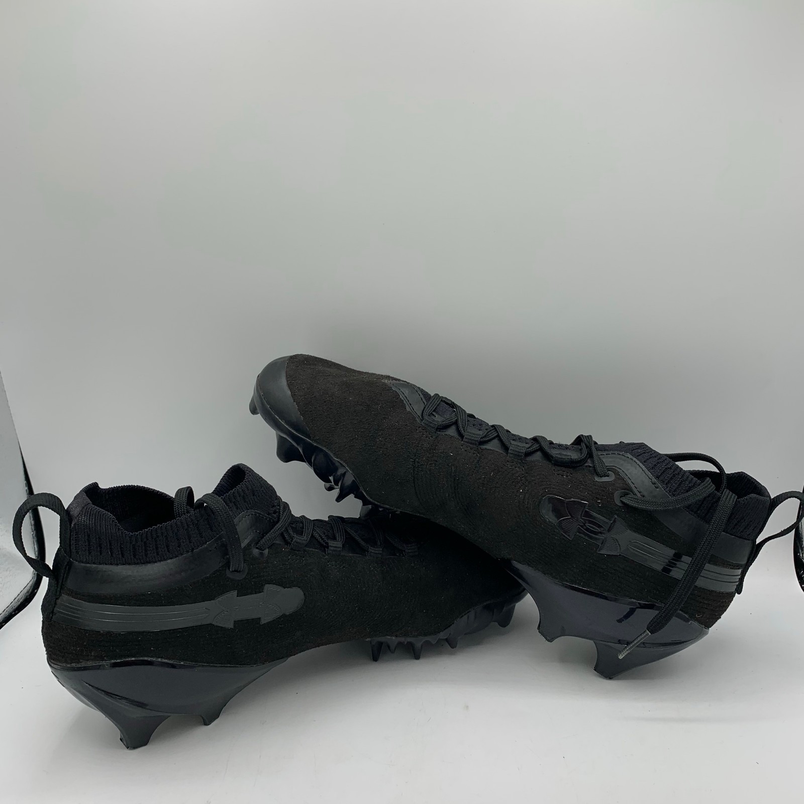 Under Armour Spotlight Pro Suede Football Cleats Mens Size 8.5 Black