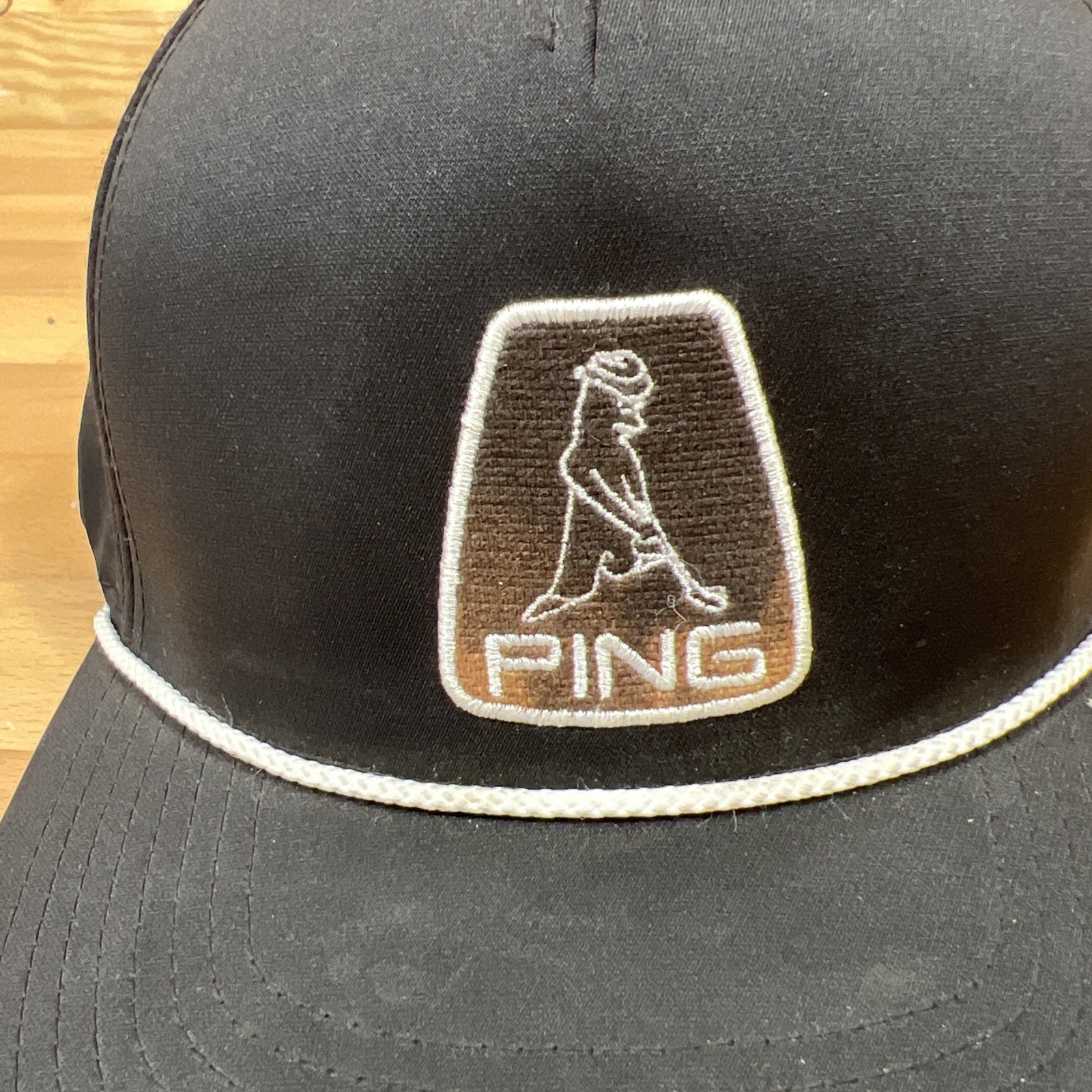 Ping PLAY YOUR BEST Golf Hat Cap Black Adjustable ONE TEN flexfit TECH