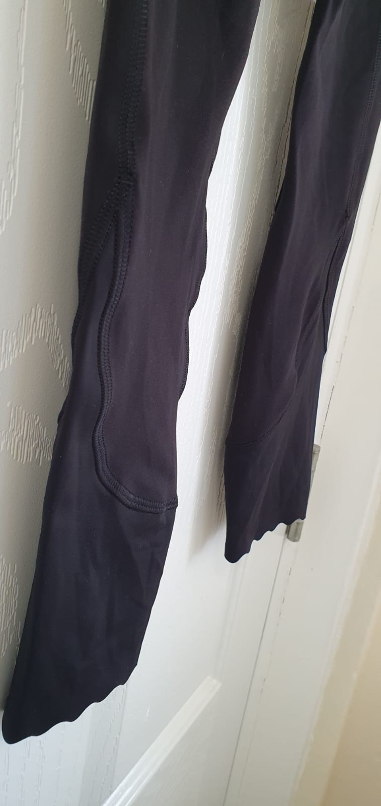 lululemon Align HR Pant 25″ Scallop Leggings Black US 0/UK 4 High Rise Pockets
