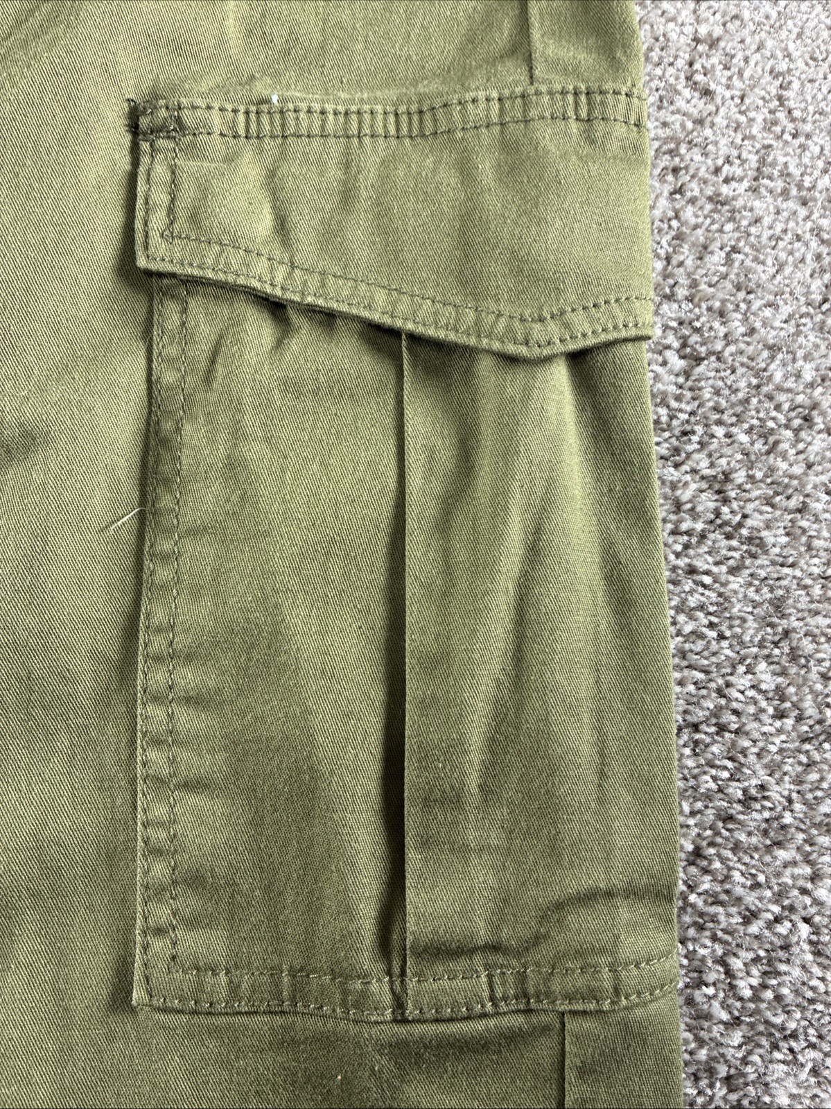 NEW Jessica Simpson Burnt Olive Green Cargo Adjustable Leg Pants, Sz 22W