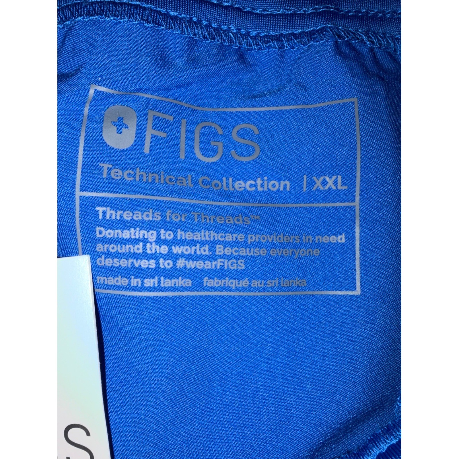 FIGS High Waisted Zamora Jogger Scrub Pants Royal Blue XXL W22SW2012 NWT