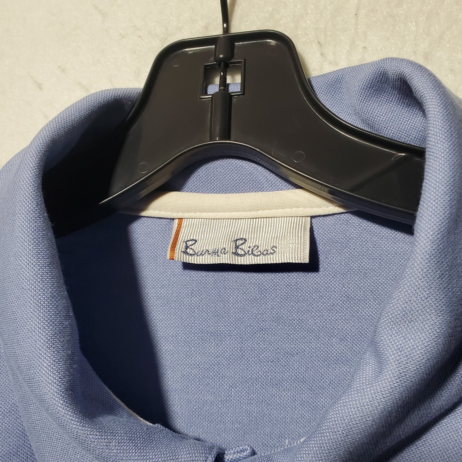 Burma Bibas Polo Shirt Men’s Large Blue Short Sleeve