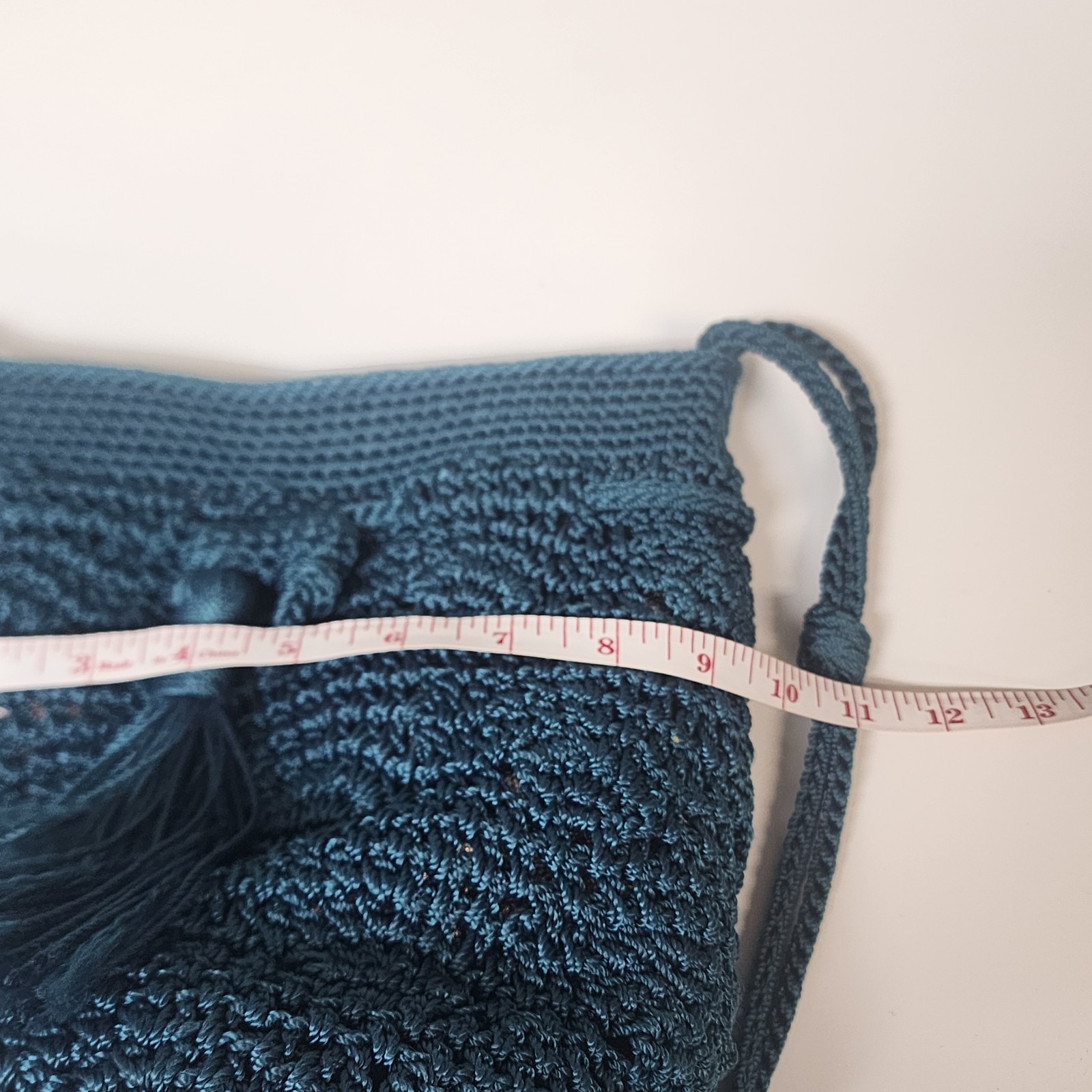 The Sak Sayulita Drawstring Bucket Bag Crossbody Shoulder Snap Closure Teal
