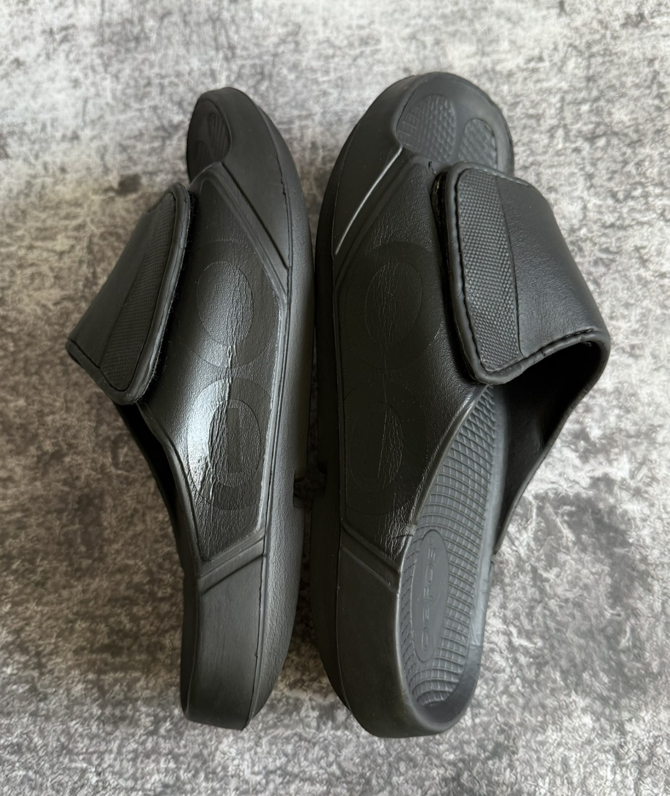 OOFOS OOahh Sport Flex Slide Black Unisex M 10 W 12 EU 43