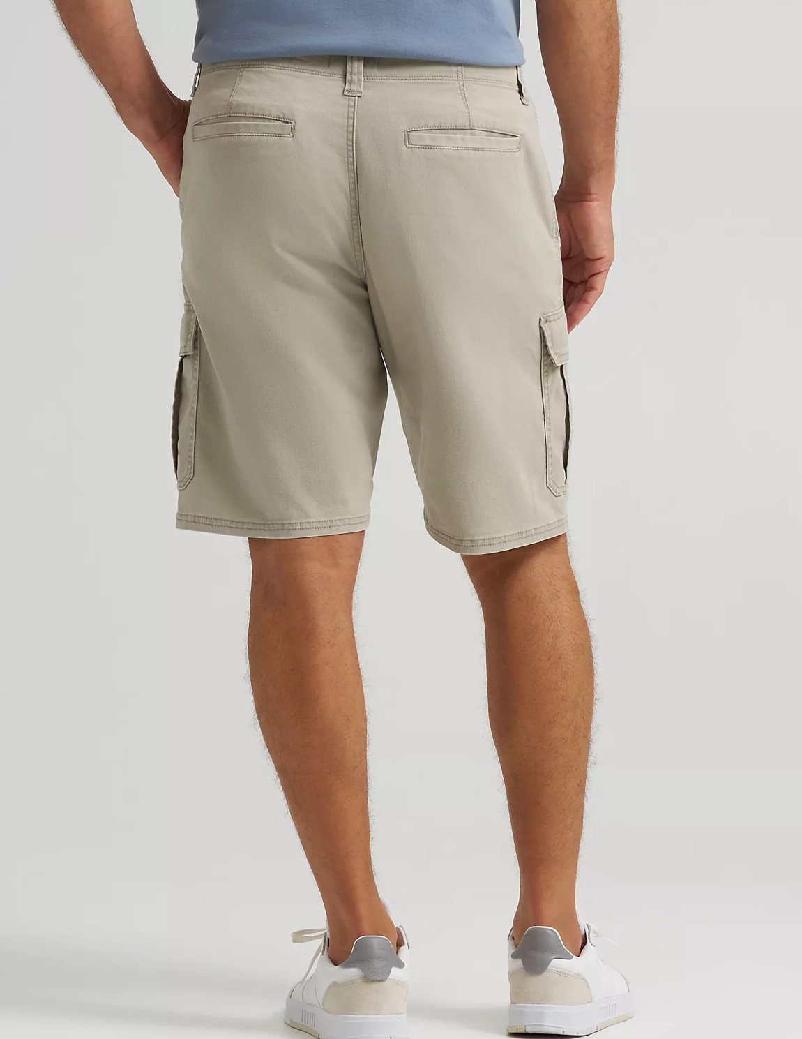 Mens Wrangler Cargo Shorts w Stretch Above Knee Relaxed Fit Blue Green Khaki Tan