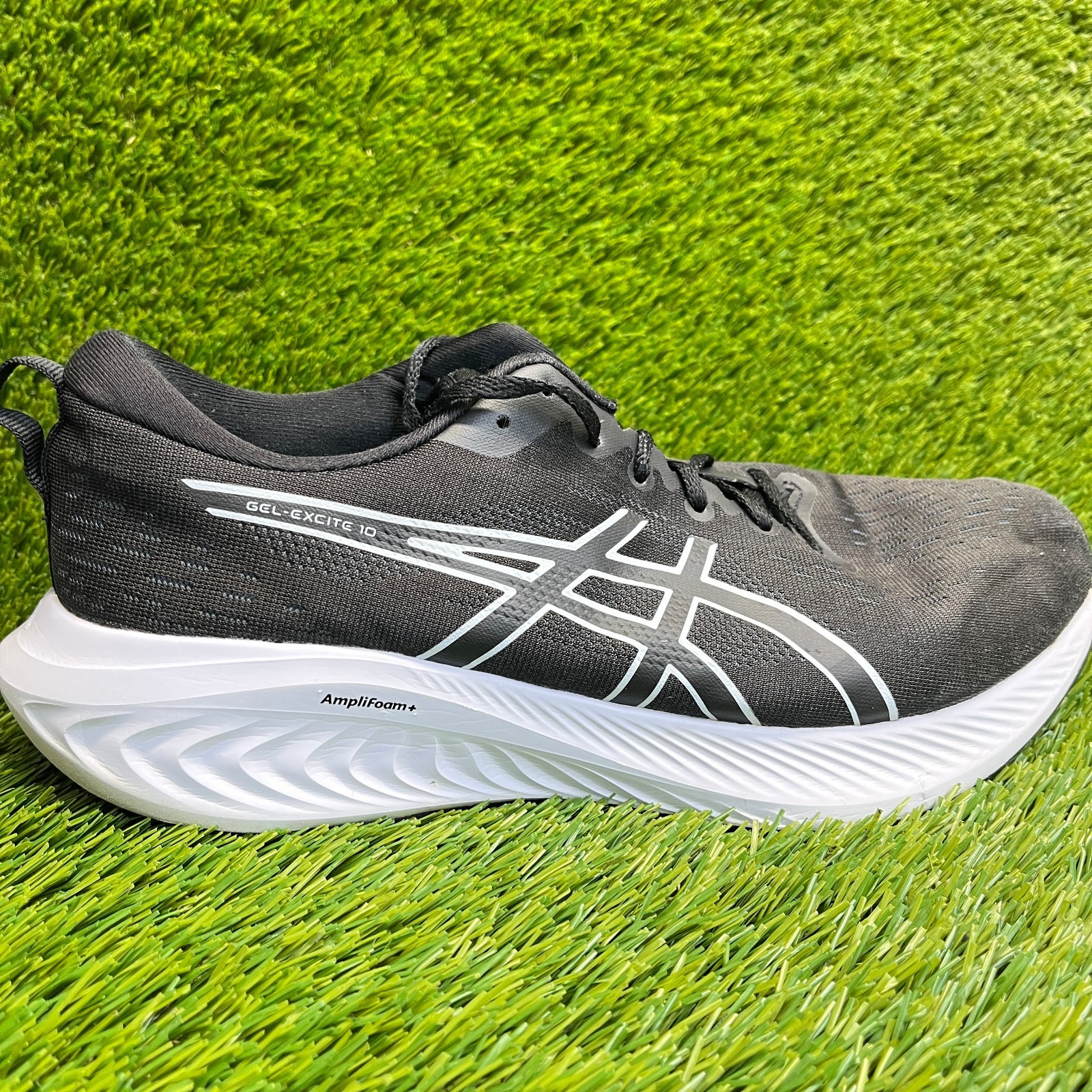 Asics Gel-Excite 10 Men Size 10.5 4E Black White Athletic Running Shoes Sneakers