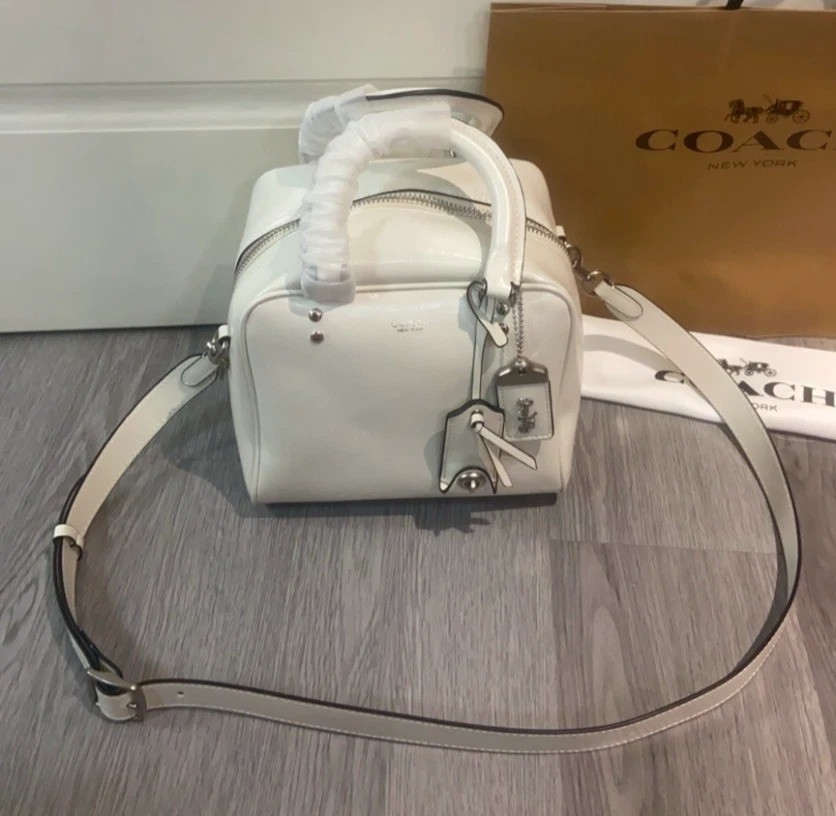 COACH Cube Rogue Bag 20 Shoulder Bag Chalk CBH04 Outlet NEW leather