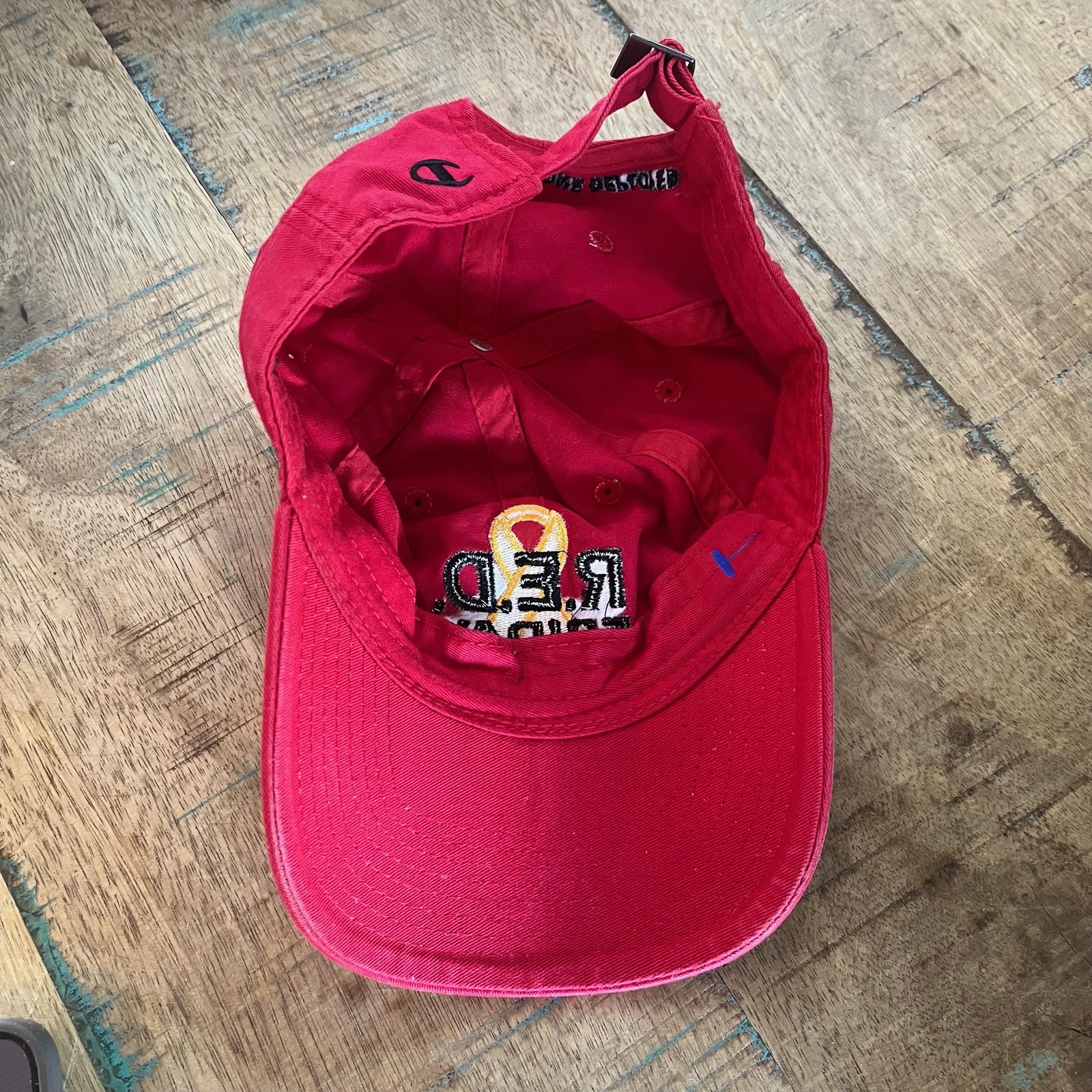Red Friday Red Champion Hat Adjustable Adult Size OSFA Red Hat Baseball Cap