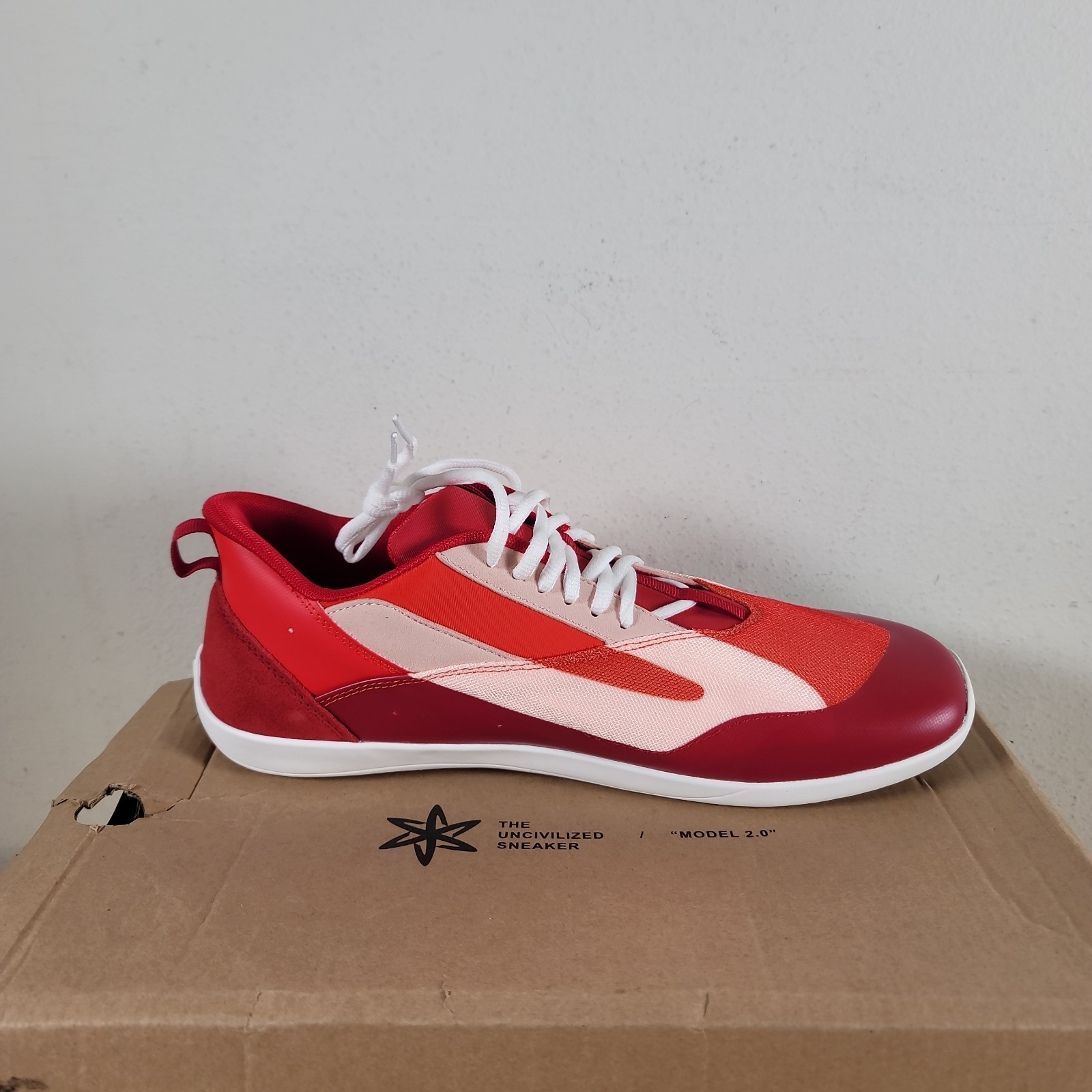 The Uncivilized Sneaker Model 2.0 Red Mens Size 13 New With Box