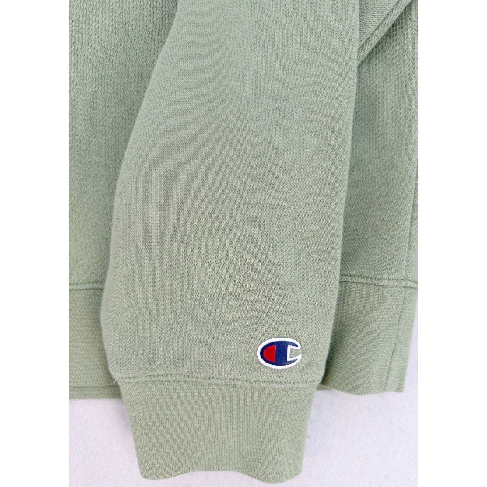Champion Crewneck Sweatshirt XL Sage Green Relaxed Minimalist Retro and L pants.