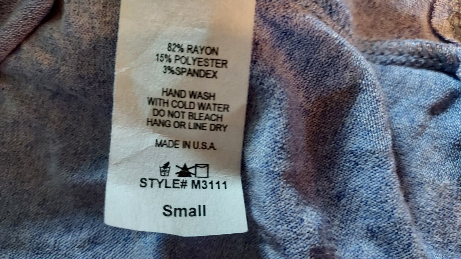 NWT-Ty Alexander Sleeveless Tank Top, Sz S, Rayon/Poly/Spandex,U.S.A., Gray
