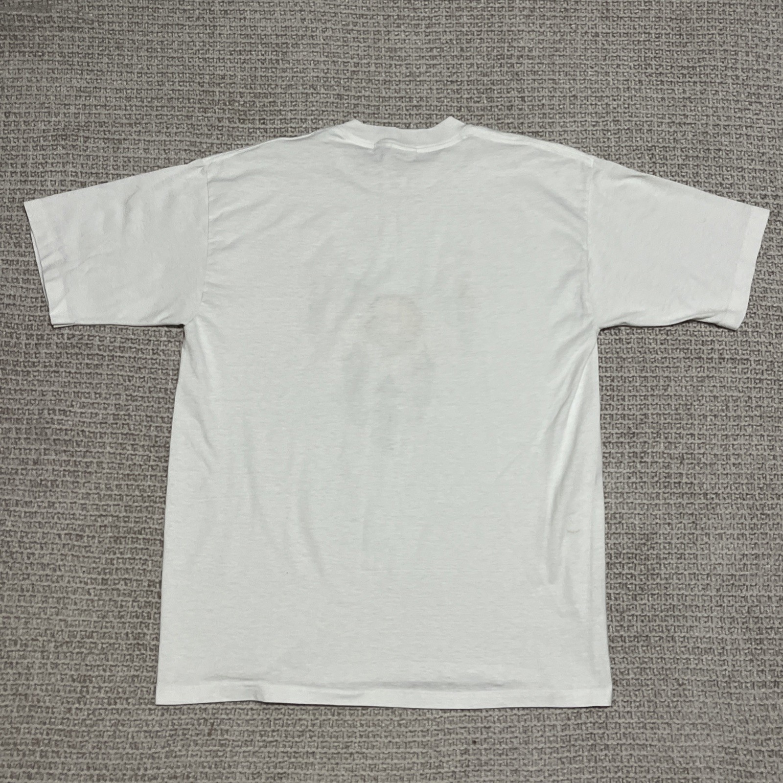 VTG Cal Cru Single Stitch White T Shirt Eagle Grunge Design 80s 90s
