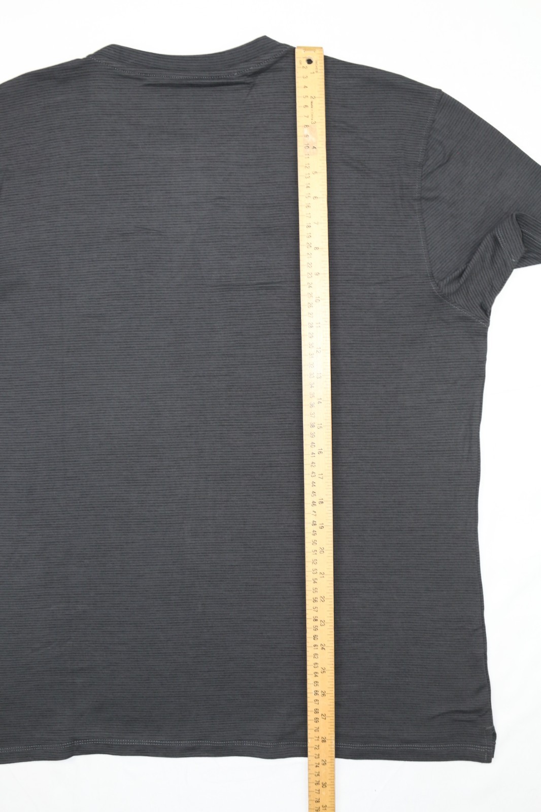 7 Diamonds Mens Core Crew Neck StripedTee Charcoal L 4-Way Stretch Quick Dry