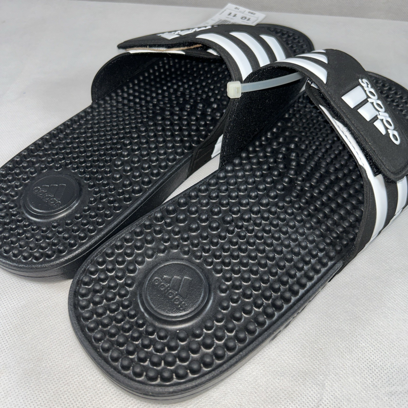 Adidas Adissage Post-Workout Massage Slides – Core Black F35580 Sz 10 Mens