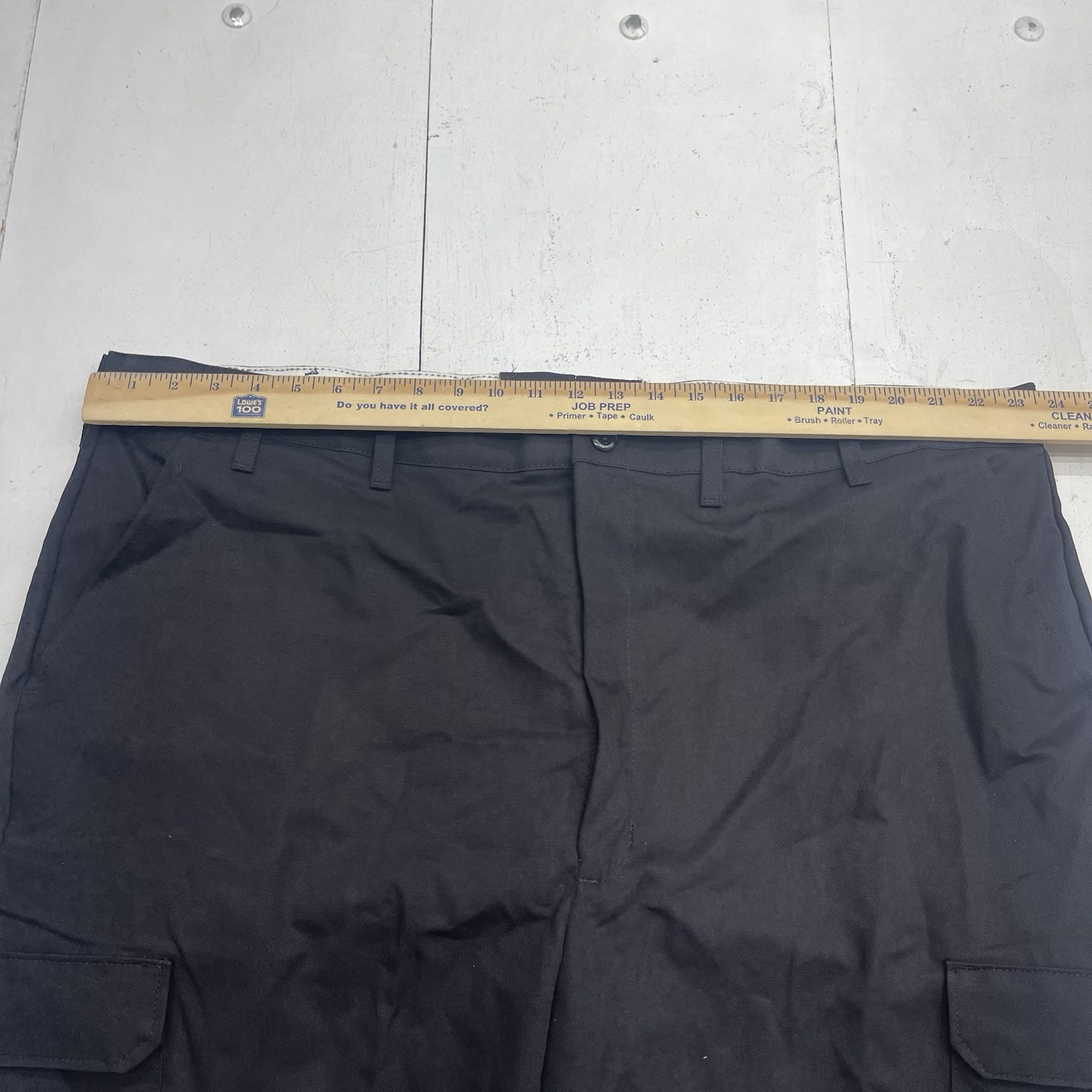 Red Kap Black Industrial Wrinkle Resistant Cargo Pants PT88BKN Mens Size 48x34L