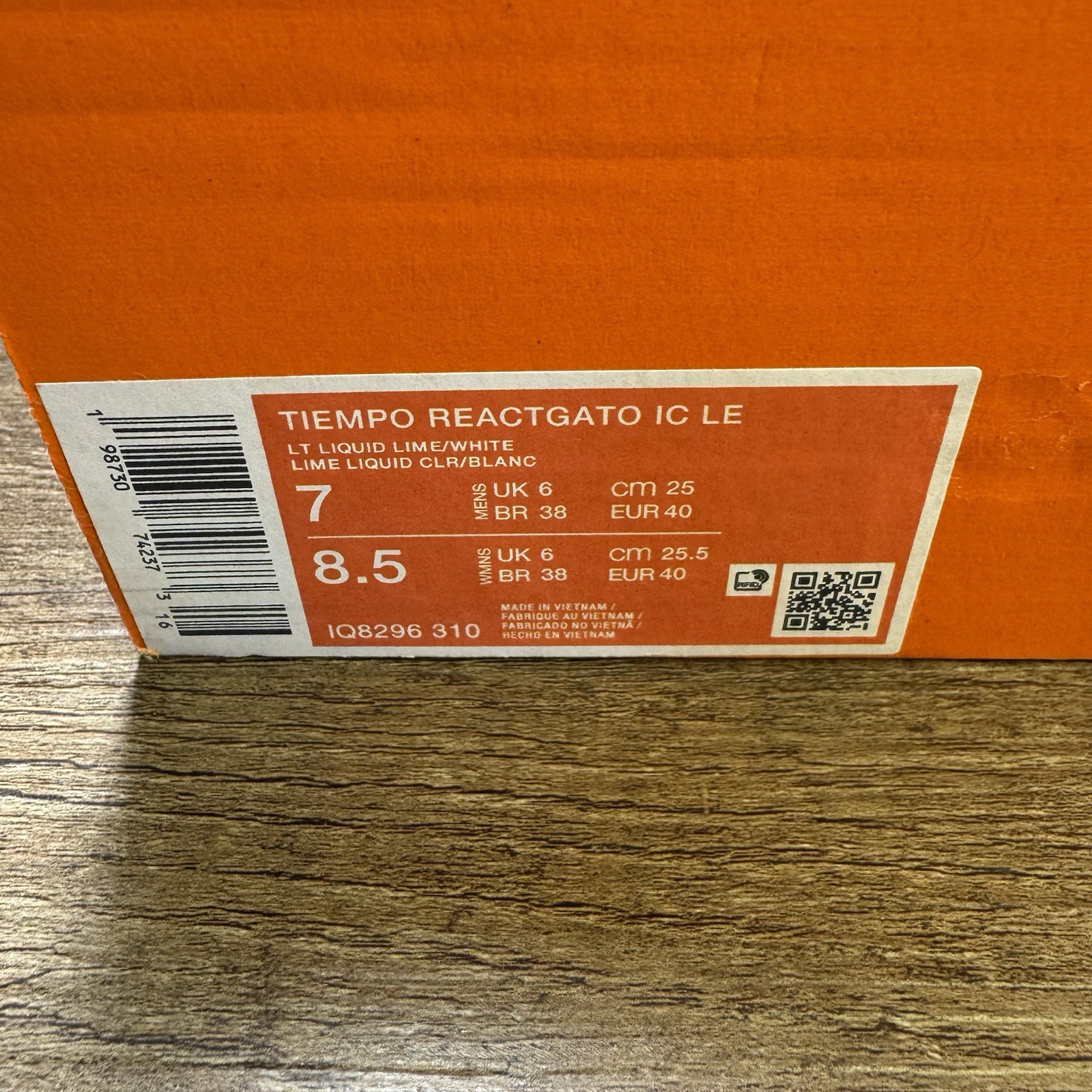 Nike Tiempo Reactgato IC LE ‘Liquid Lime’ Men Sz 7 Indoor Futsal IQ8296-310 New