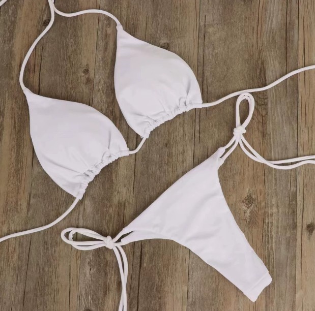 New Sexy Mini Bikini Shiny Women Brazilian G-String Set Thong Swimwear Swimsuits