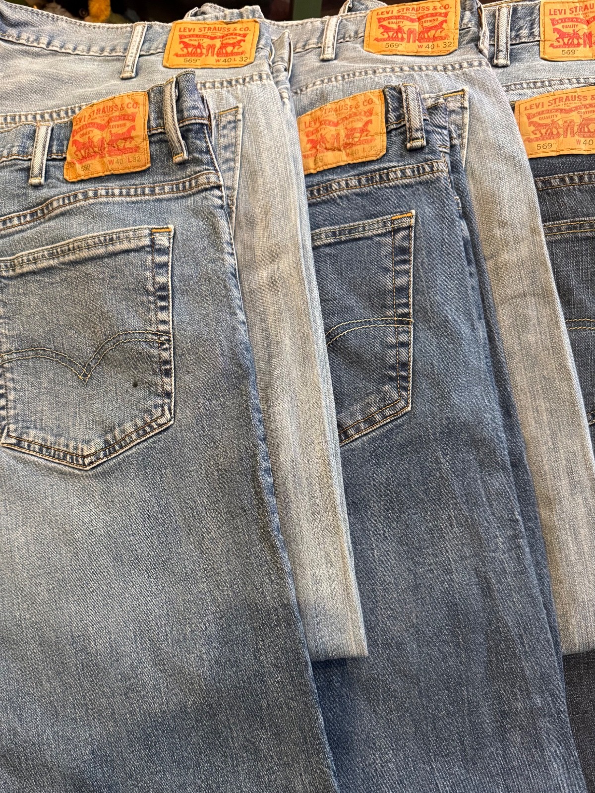 Levi’s 569 Men’s Loose Straight Jeans 40×32 42×30 42×32 ~ Choose Color & Size