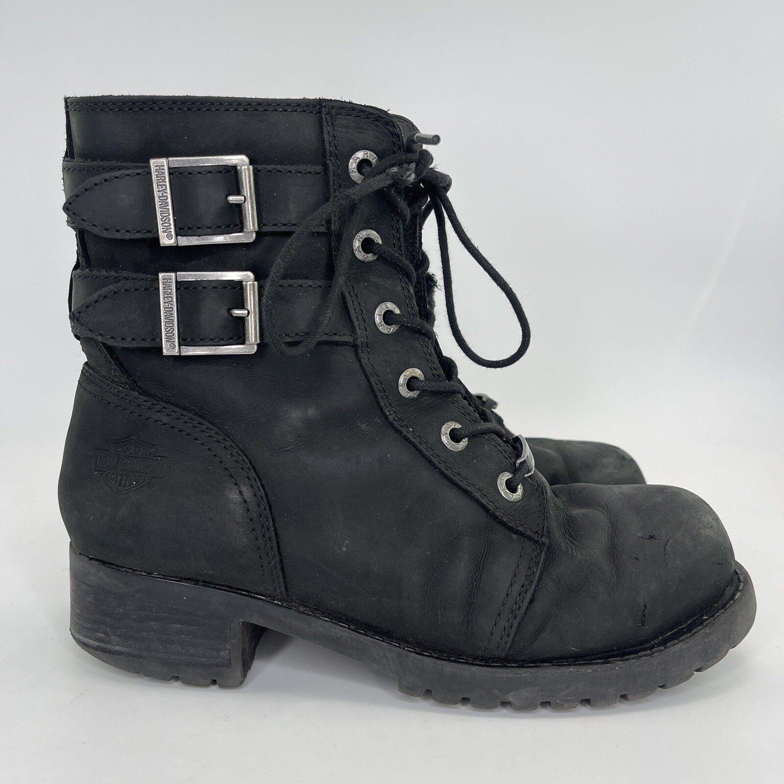 Harley Davidson Women’s Archer 6.25-In Leather Motorcycle Boots D84464 Size 9M