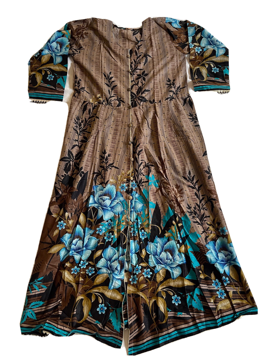Pakistani Indian Trendy Designer Long Kurta Maxi Lawn Cotton Small
