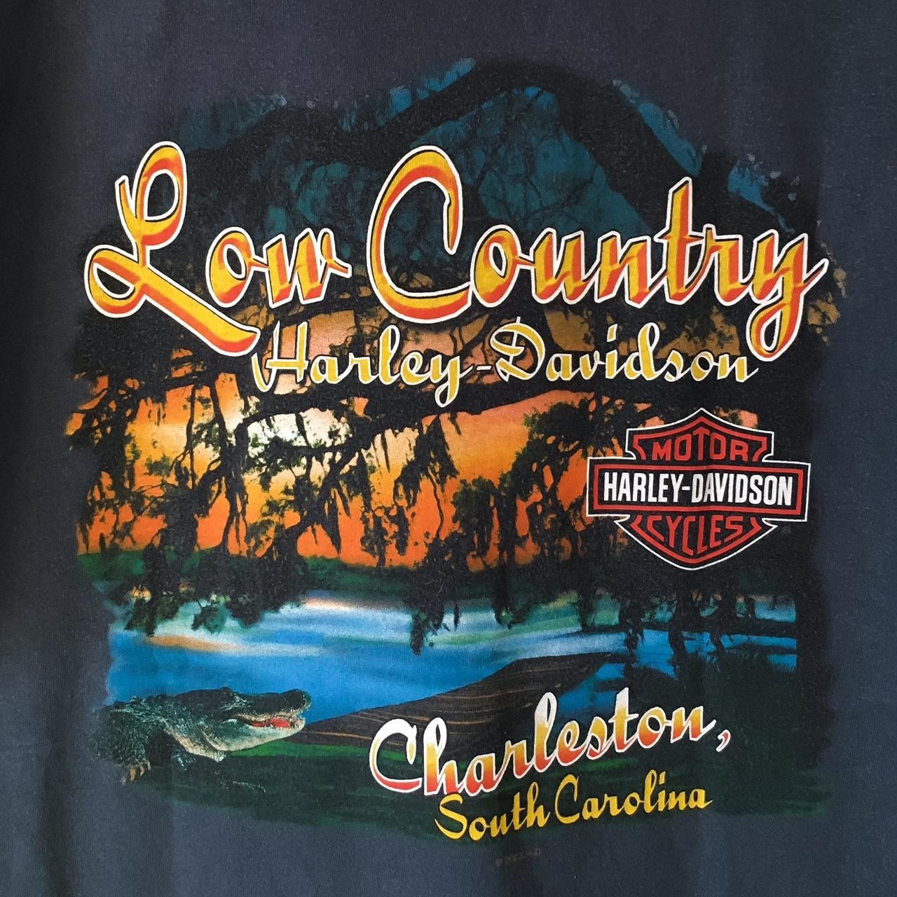 Y2K Harley-Davidson Motorcycles Charleston, North Carolina XL Gator T-Shirt