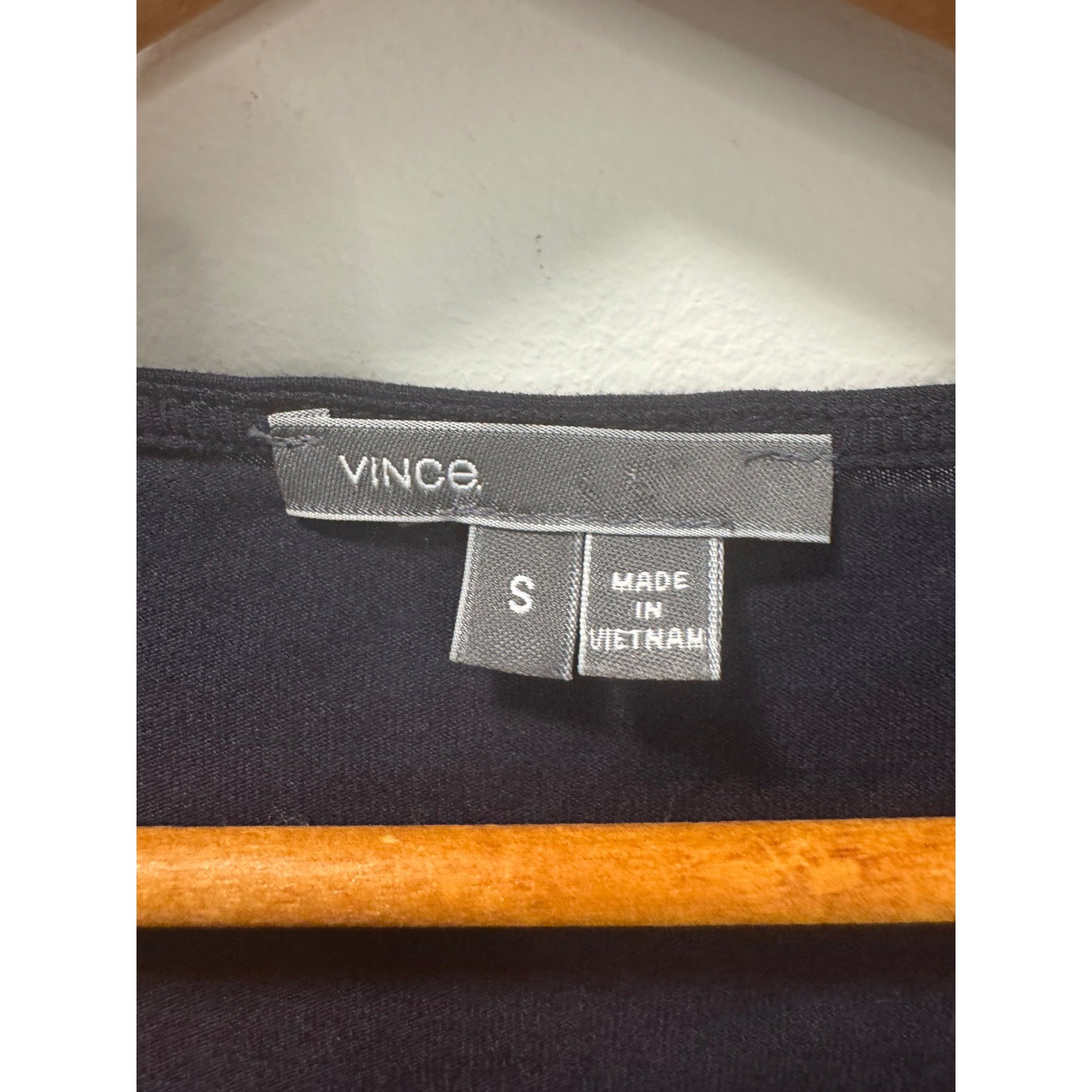Vince Women’s Navy Blue Dolman Long Sleeve Scoop Neck Top Small