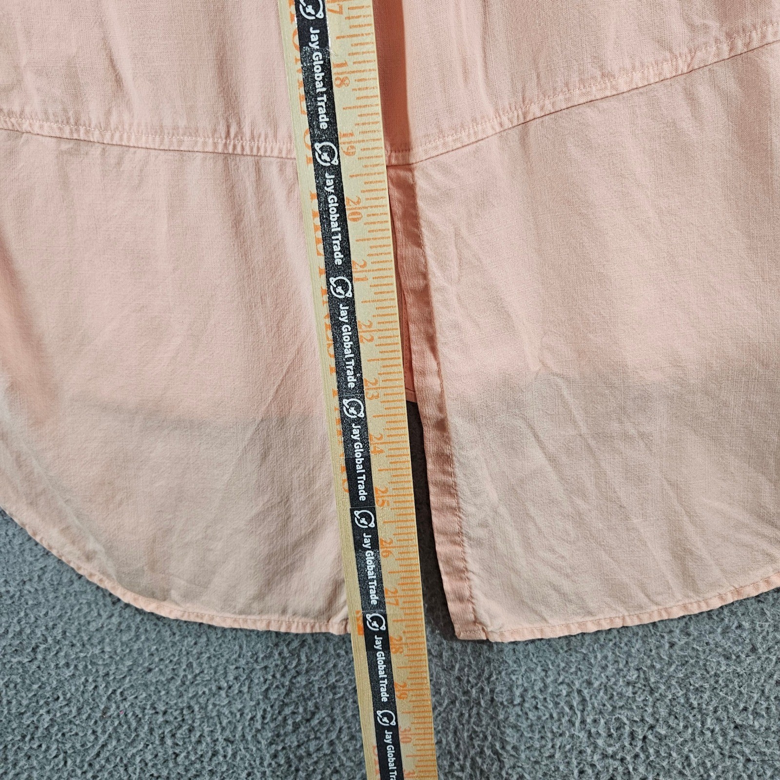 Bella Dahl Peach Tencel Lyocell Split Back Button Down Shirt Size M