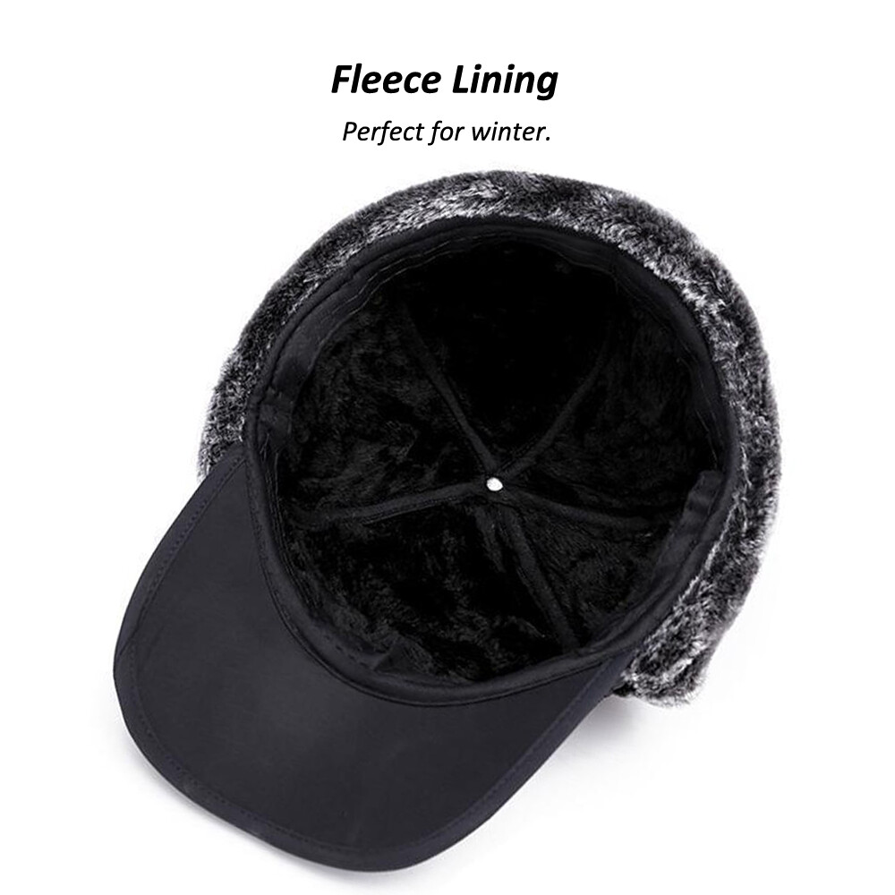 Men Women Winter Ear Flap Trapper Avaitor Warm Hat Ushanka Baseball Cap Thermal