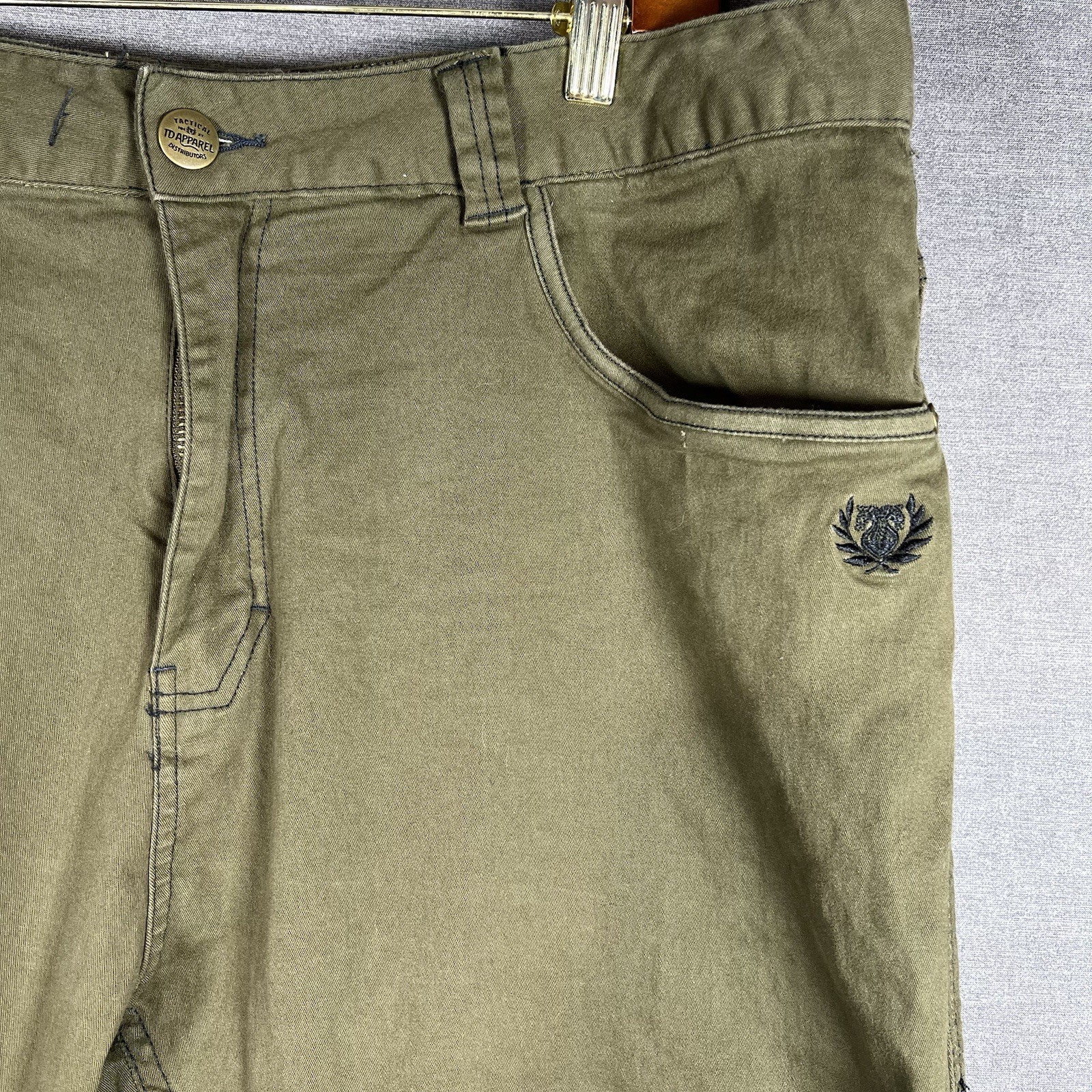 Carlos Ray TD Pants Mens 42×32 Green Tactical Stretch Utility Outdoor (38×31)