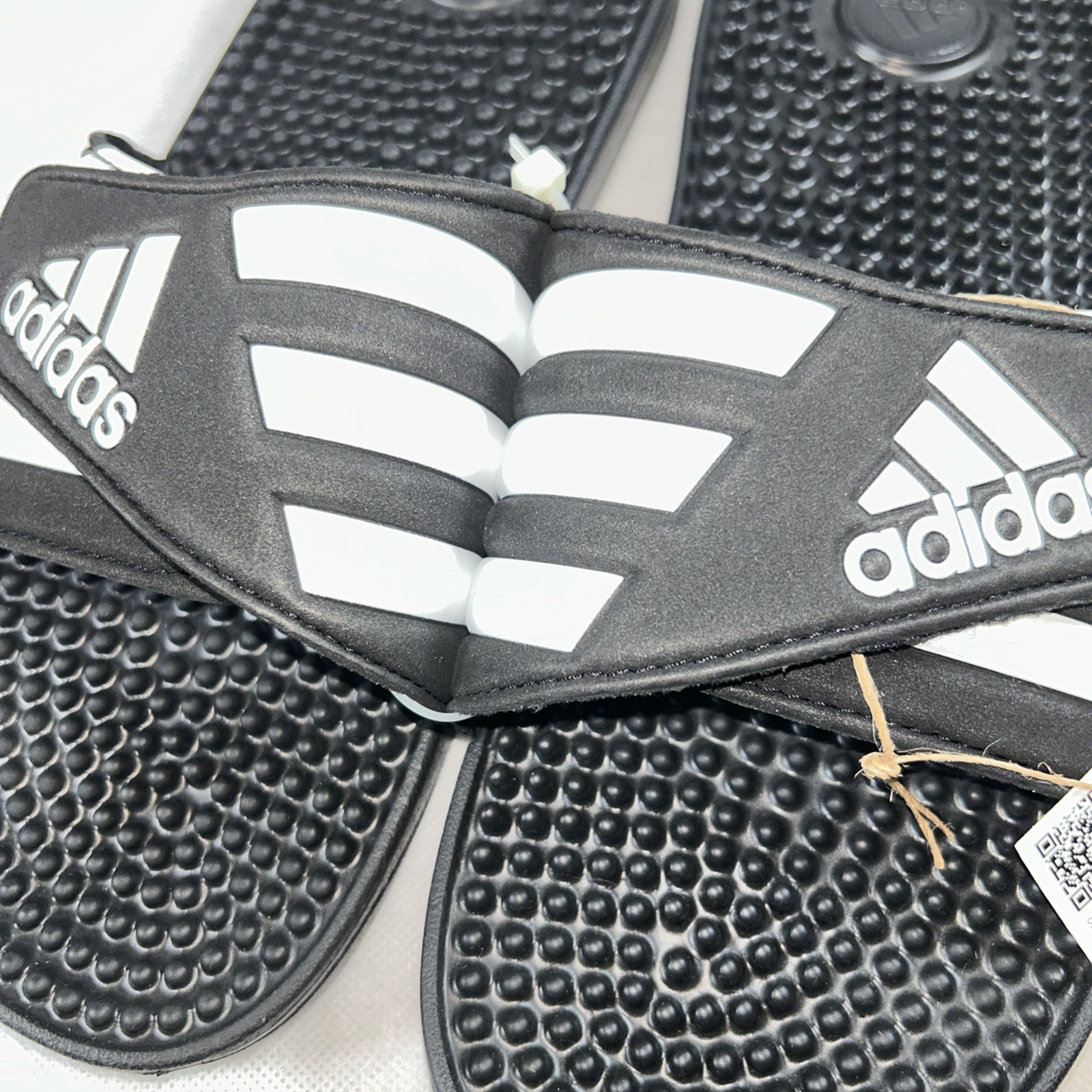 Adidas Adissage Post-Workout Massage Slides – Core Black F35580 Sz 10 Mens