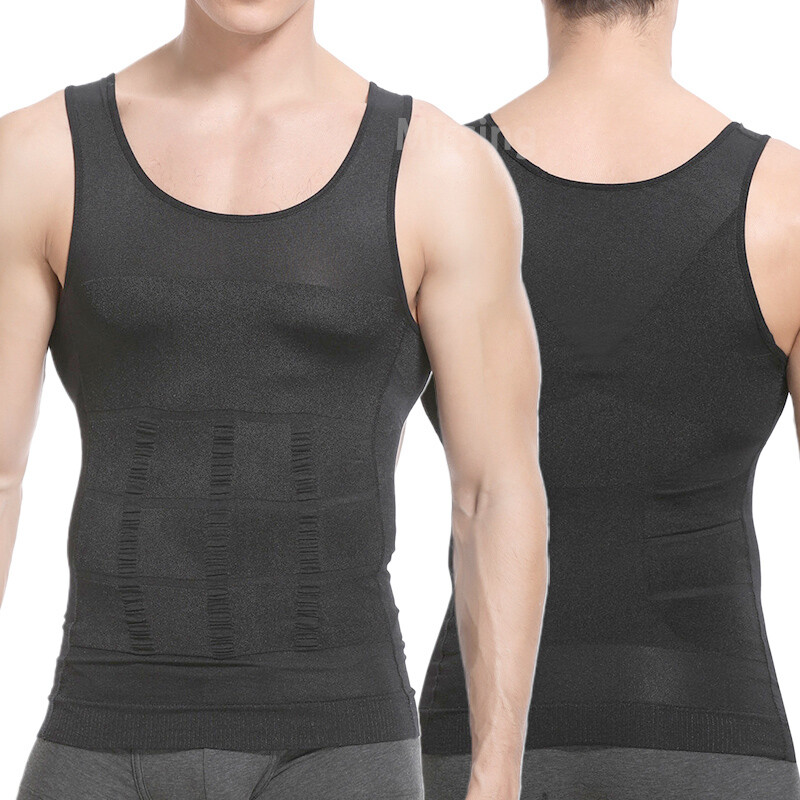 Men Gynecomastia Compression Shirt Chest Control Body Shaper Slim Vest Tank Top
