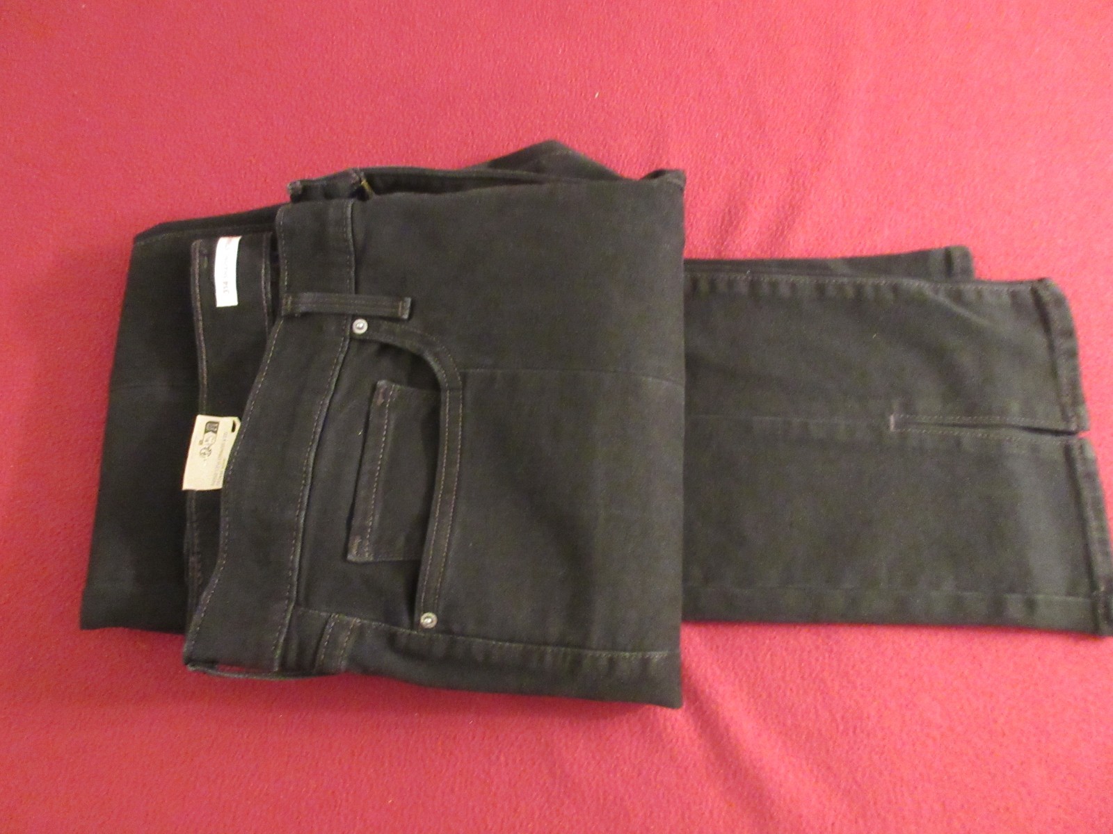 Levis 314 BlackJeans Womens 33 x 32 Shaping Straight Blackout Biker Denim