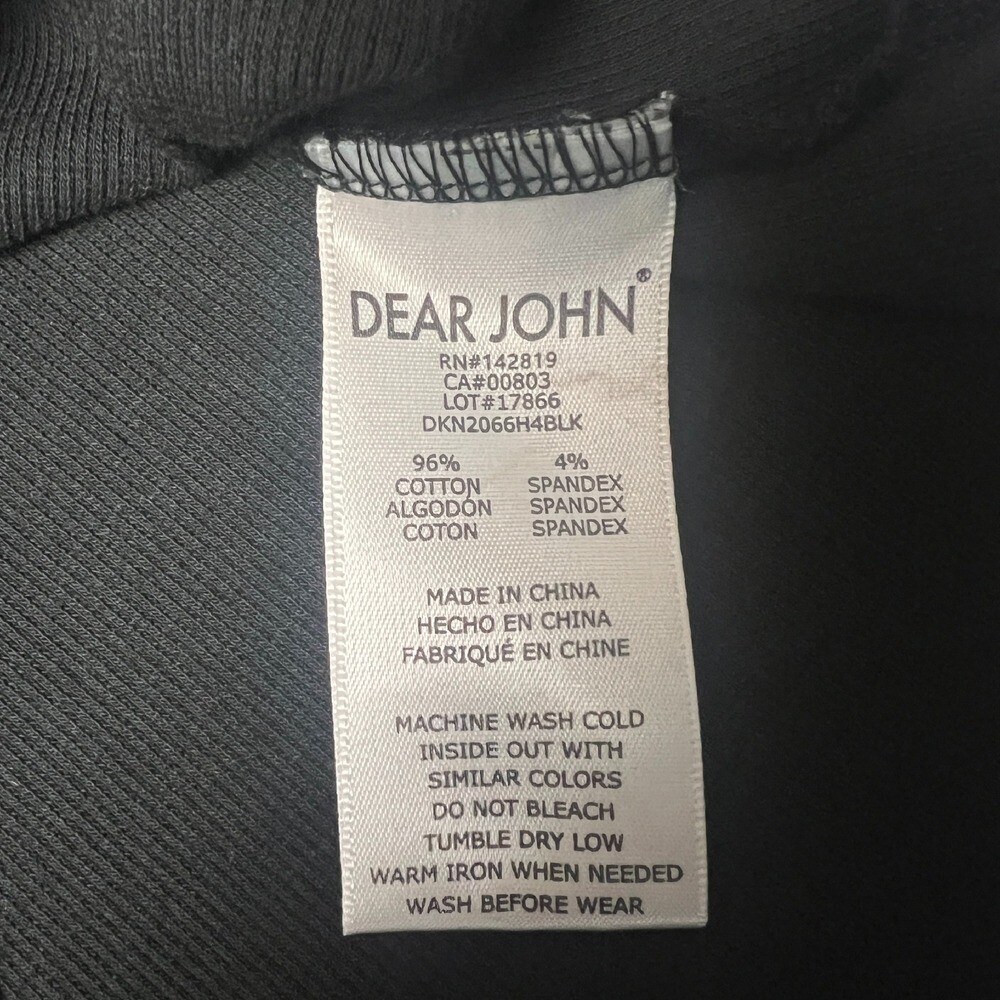 Dear John Ribbed Paula Tank Top Sleeveless Casual Everyday Basic Black Size XS