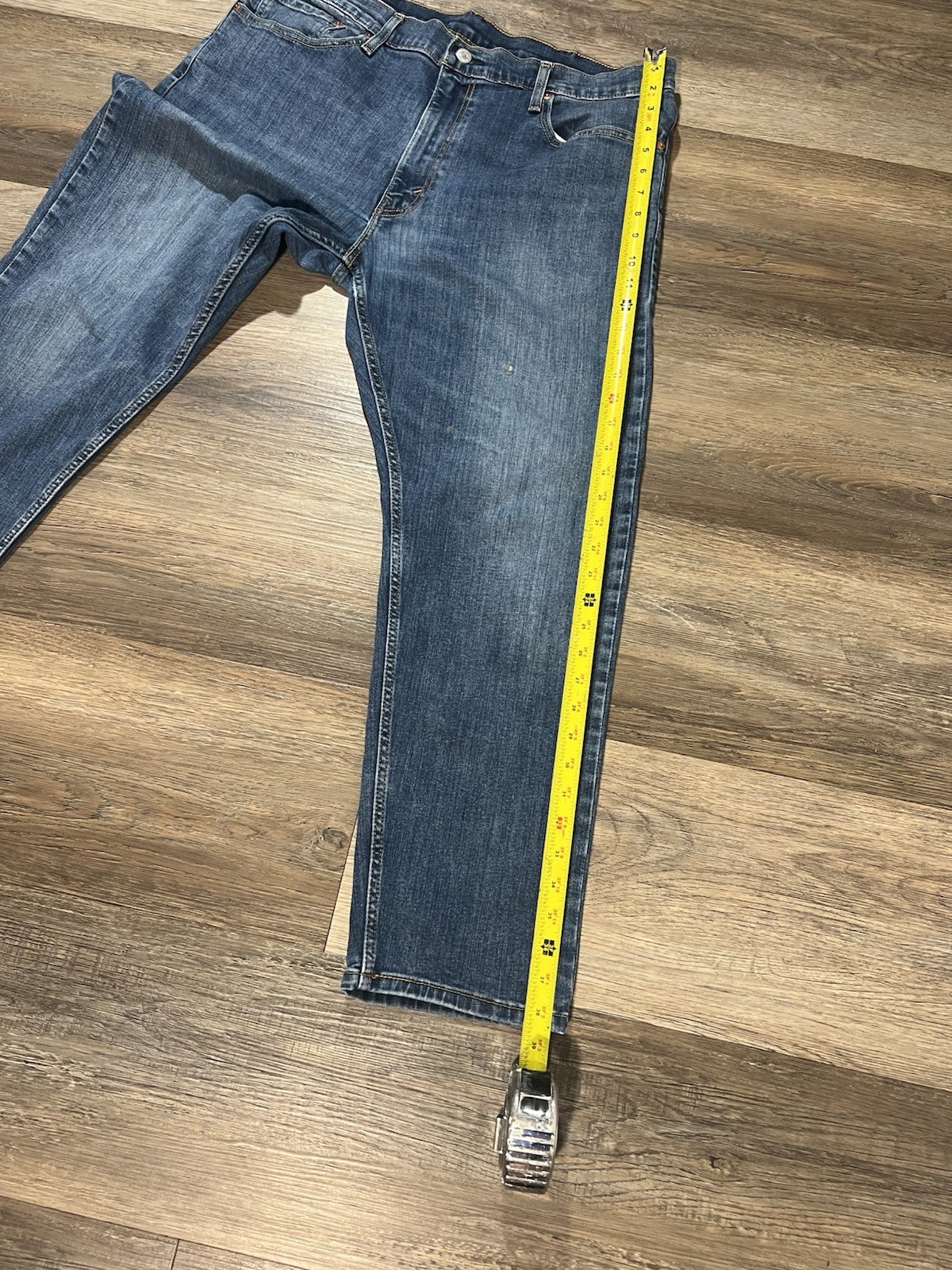 Levi’s 502 Vintage Men’s Blue Medium Wash Tapered Mid Rise 5-Pocket Denim Jeans