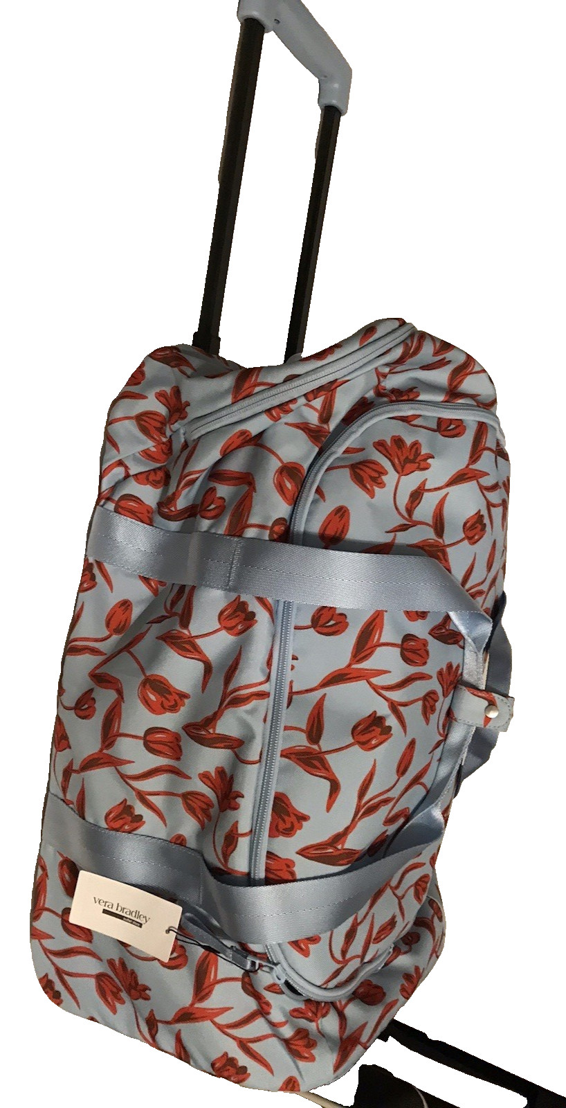 Floating Tulips Vera Bradley WHEELED Carry On Polyester NWT 21w 9.5h 12.75d NWT