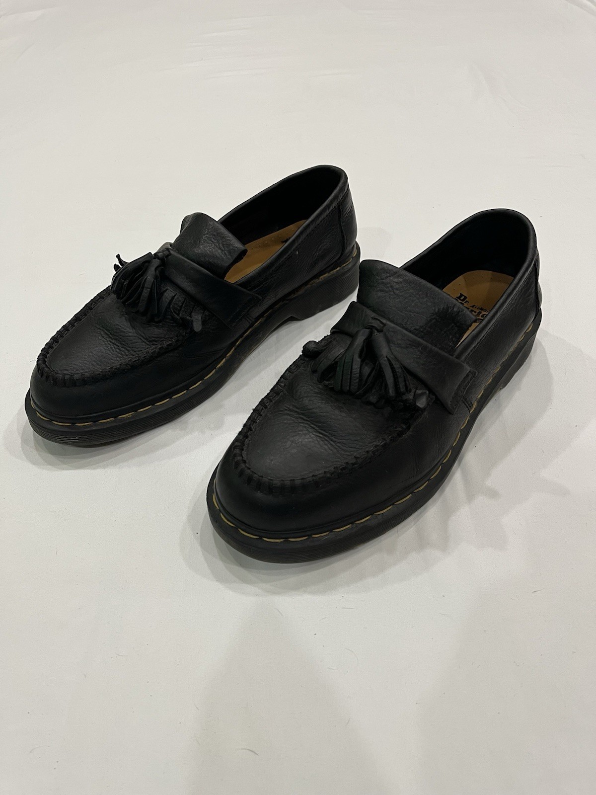 Dr. Martens Adrian Black Leather Tassel Slip-On Loafer Men’s US 10 EU 43