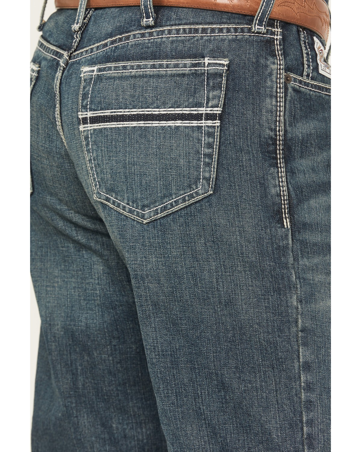 Cinch White Label Relaxed Fit Mid Rise Jeans Dark Stonewash – MB92834019
