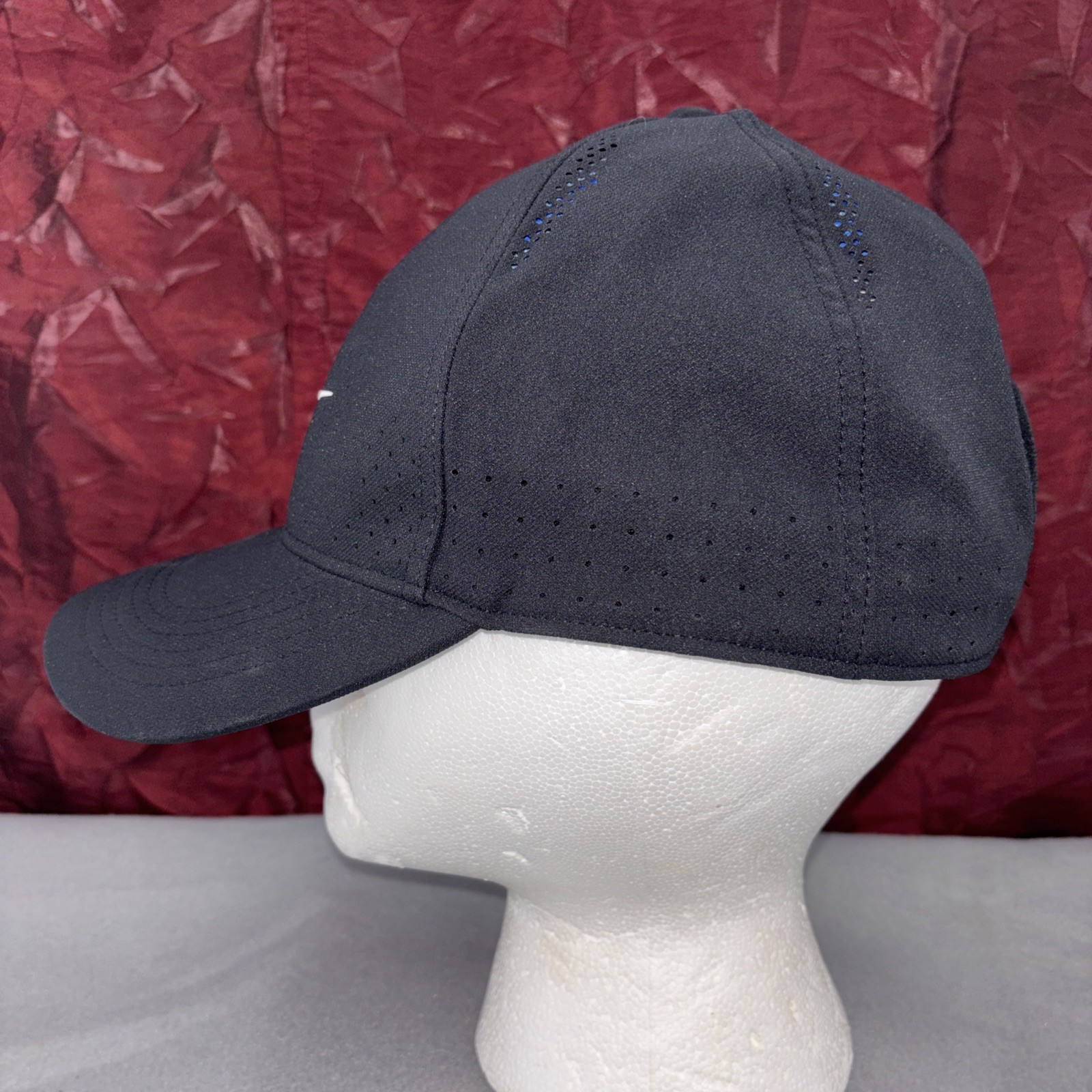 Nike Hat Cap Strap Back One Size Black Legacy91 Dri-FIT Swoosh Sport Golf Mens