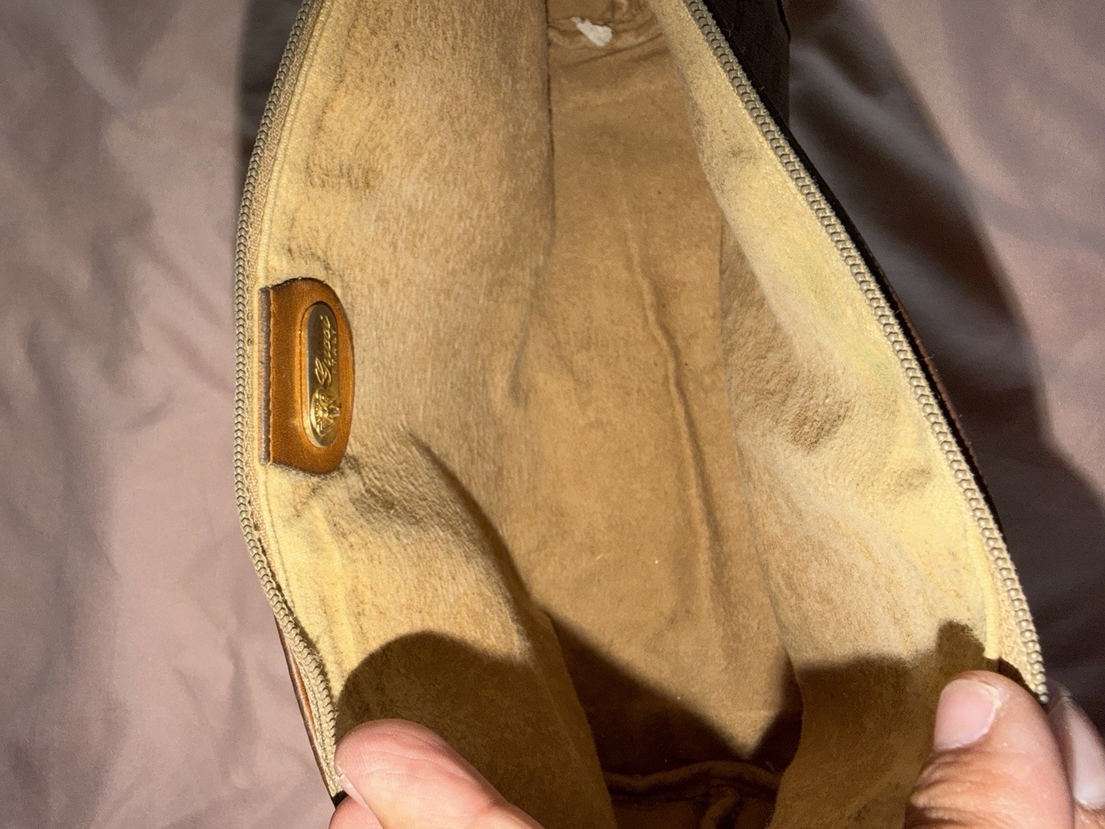 Gucci Vintage Clutch Bag Brown
