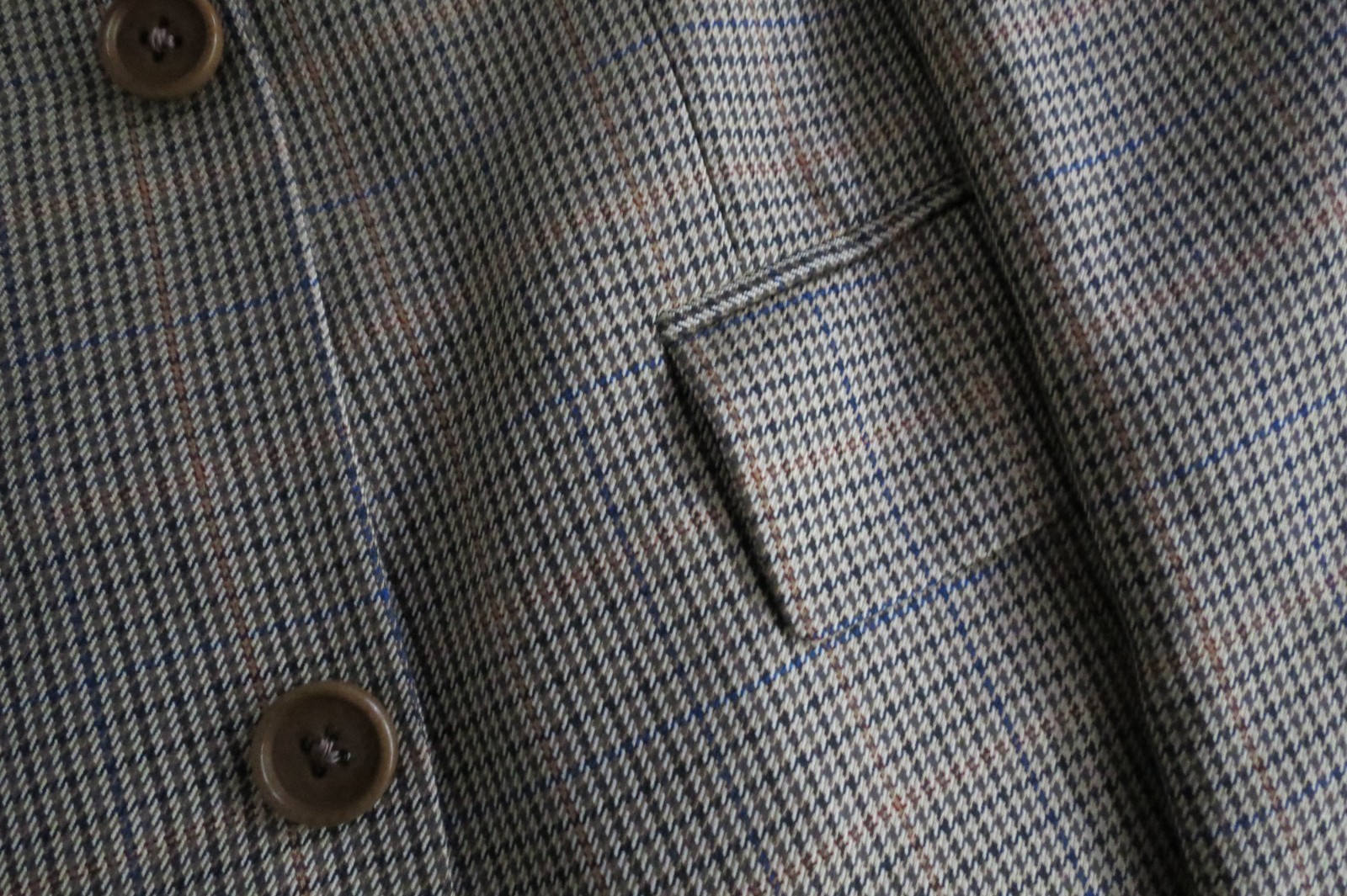 Brooks Brothers 1818 Madison Ethomas silk wool hounds tooth sport coat 43-44 R