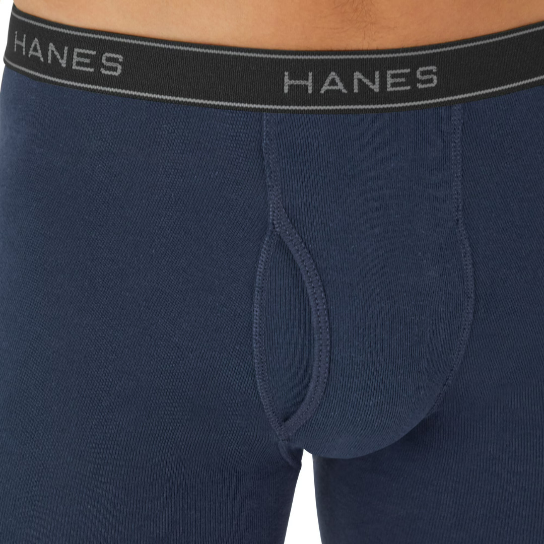 10 Pack Hanes Men’s Value Pack Assorted Boxer Briefs Breathable, New