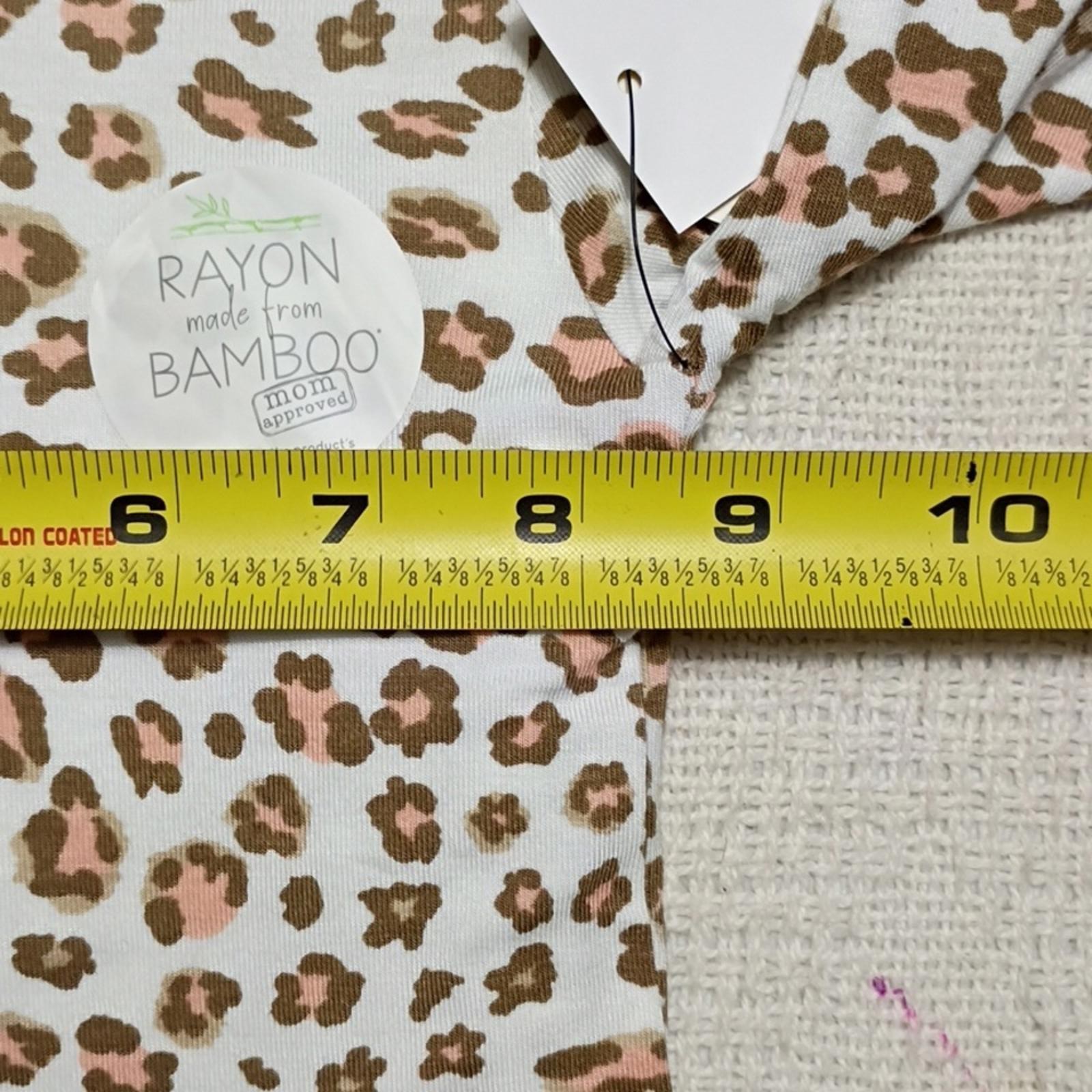 NWT Milkberry Girls Leopard Print Long Sleeve Pajama Set Rayon From Bamboo Sz 3T