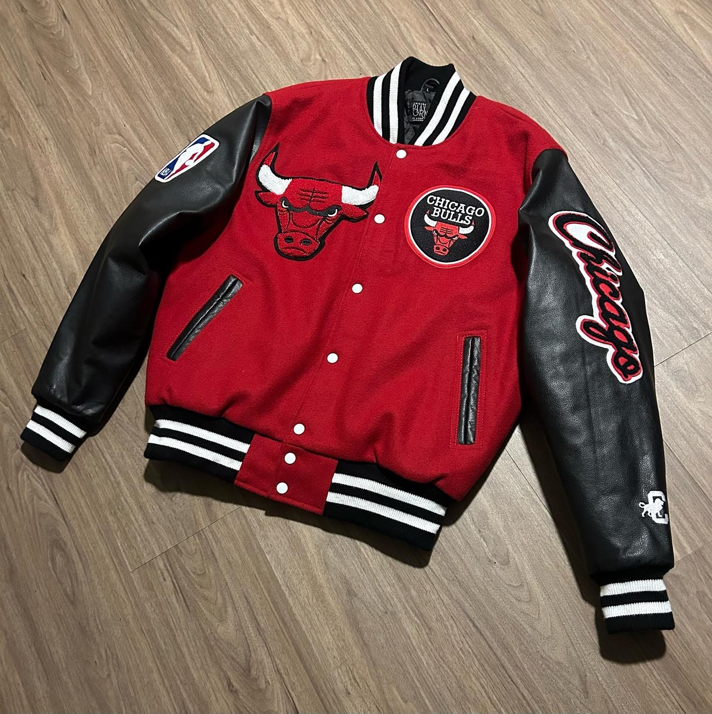 Chicago Football Jacket Letterman Handmade Varsity Leather Baseball Jacket